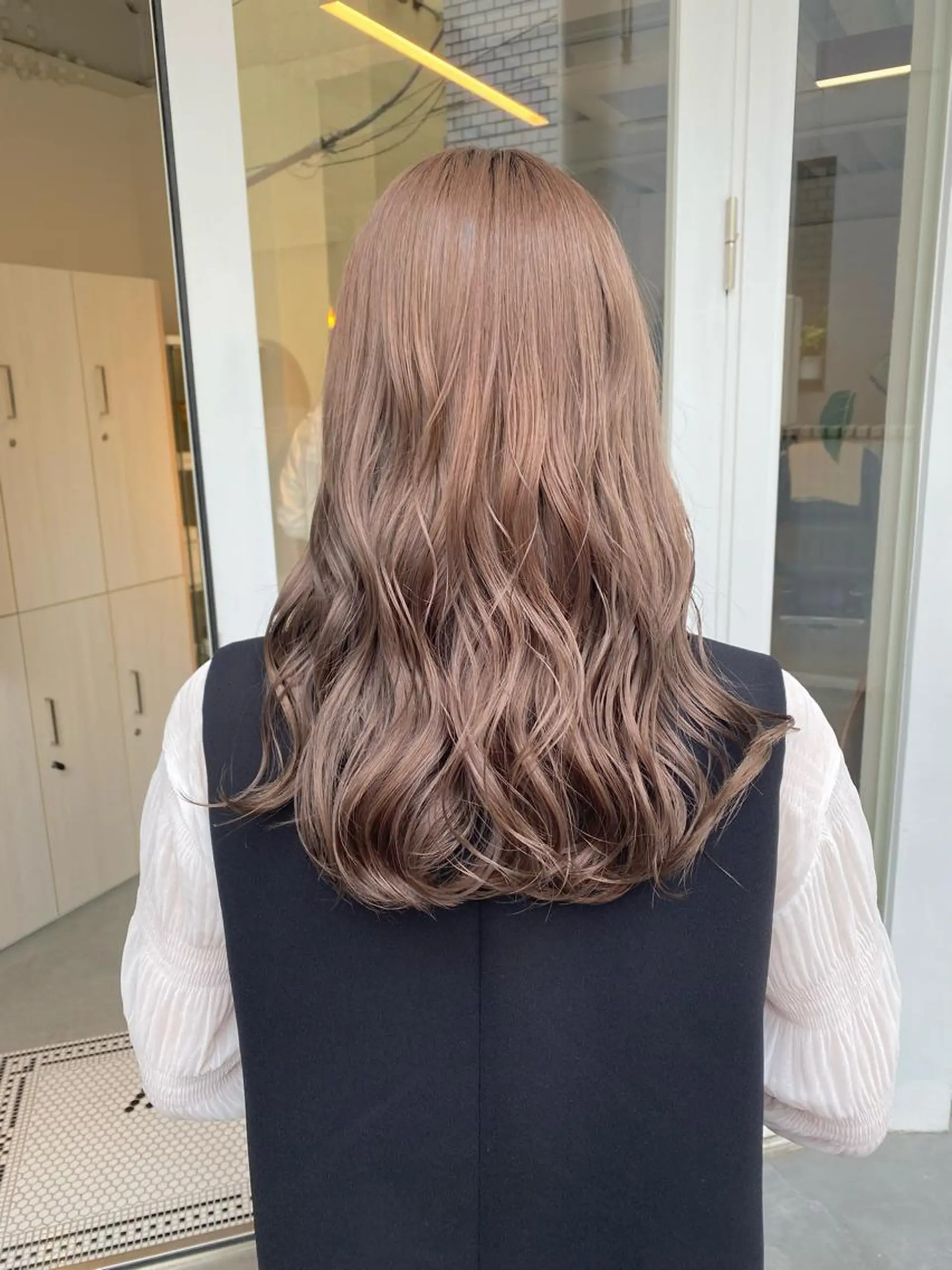 ロング カラー ブリーチ ブラウンカラー ハイトーン×似合わせ 🌱中川慎之介のヘアスタイル