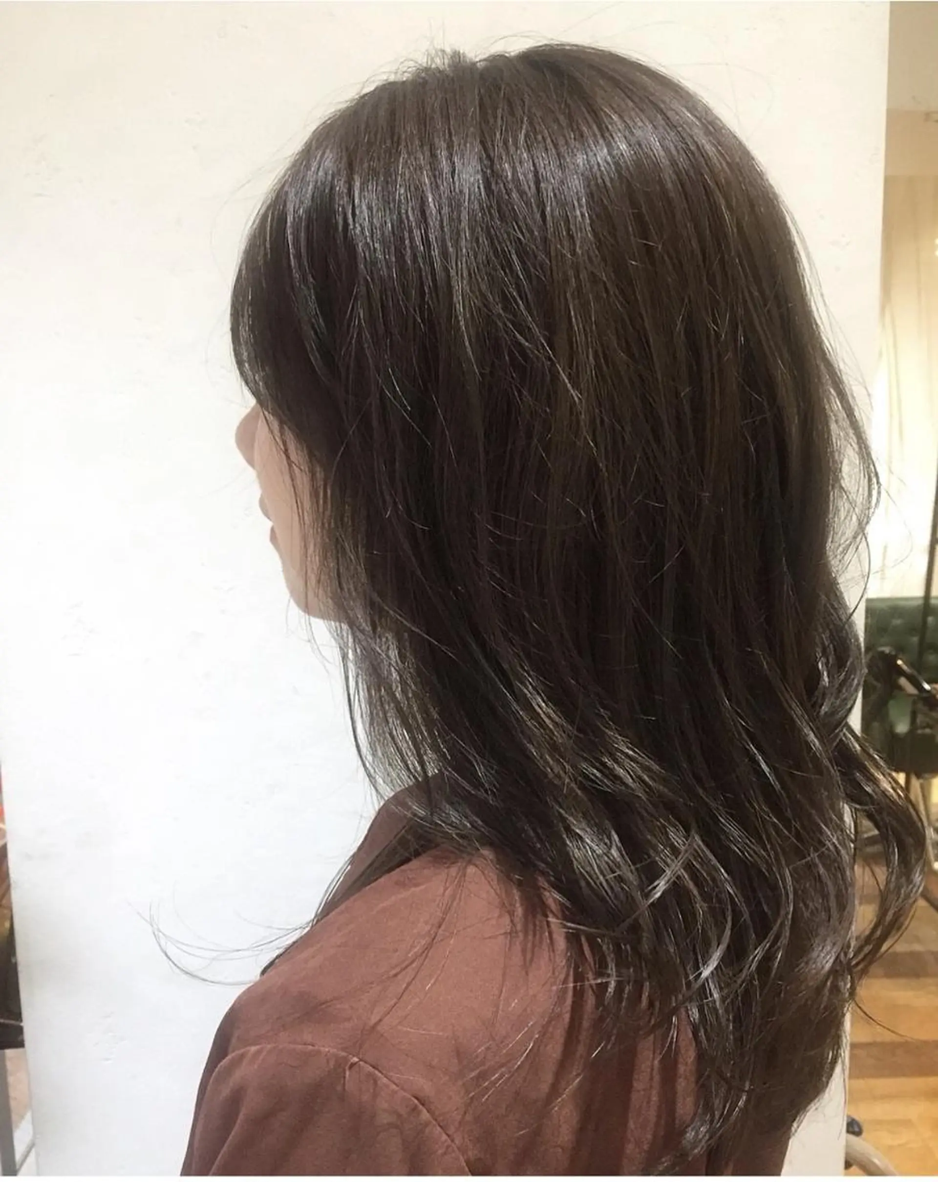 セミロング レイヤーカット 縮毛矯正/髪質改善/ 艶髪ササキナツミのヘアスタイル