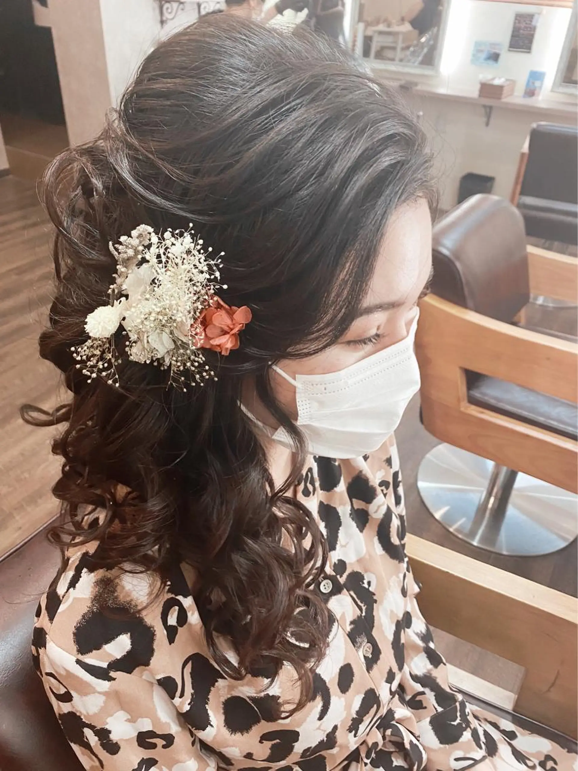 ロング ヘアアレンジ 田井中 悠紀のヘアスタイル