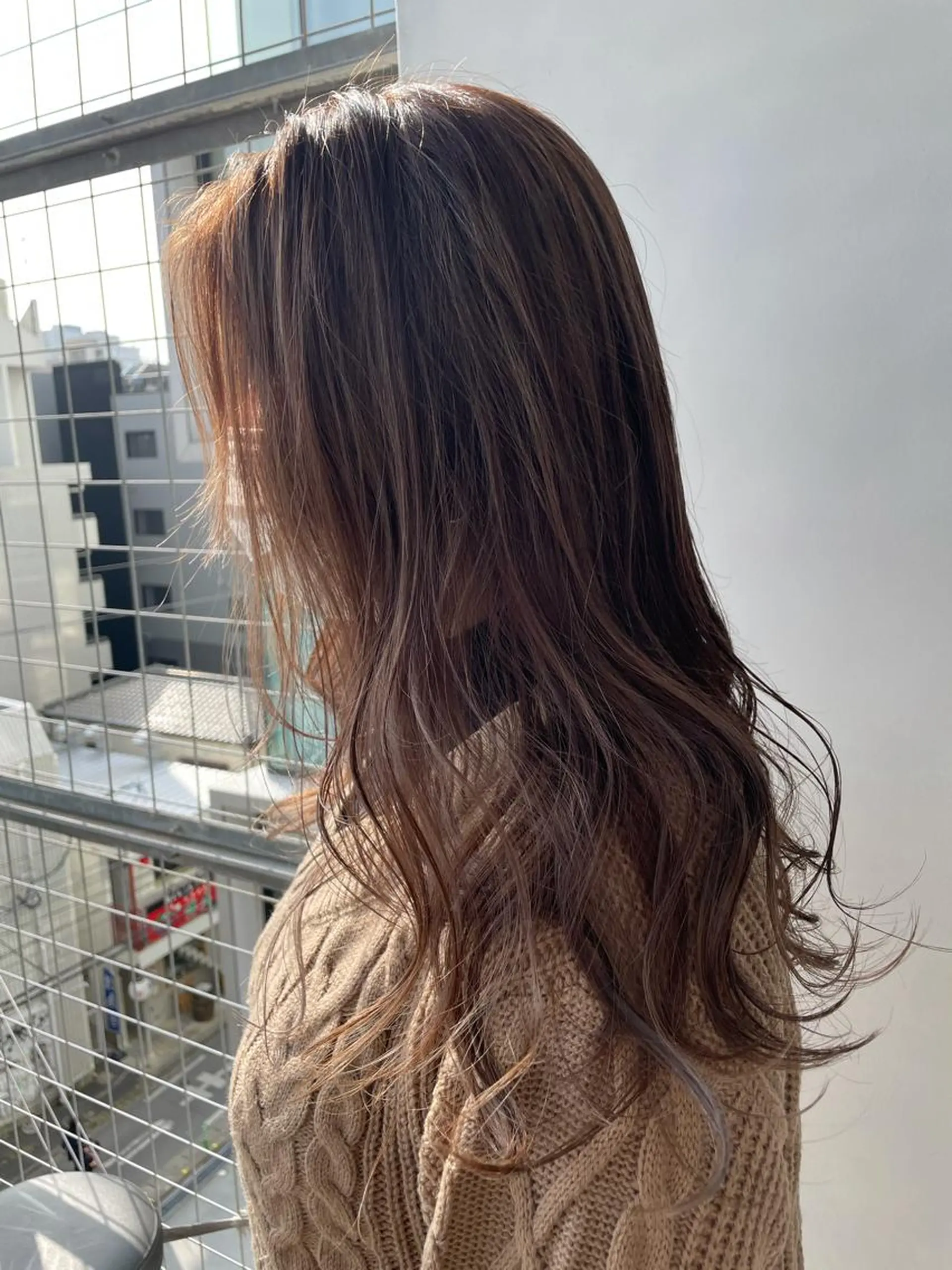 ロング カラー ハイライトカラー ハイライト 【KAKONN】 yumikaのヘアスタイル