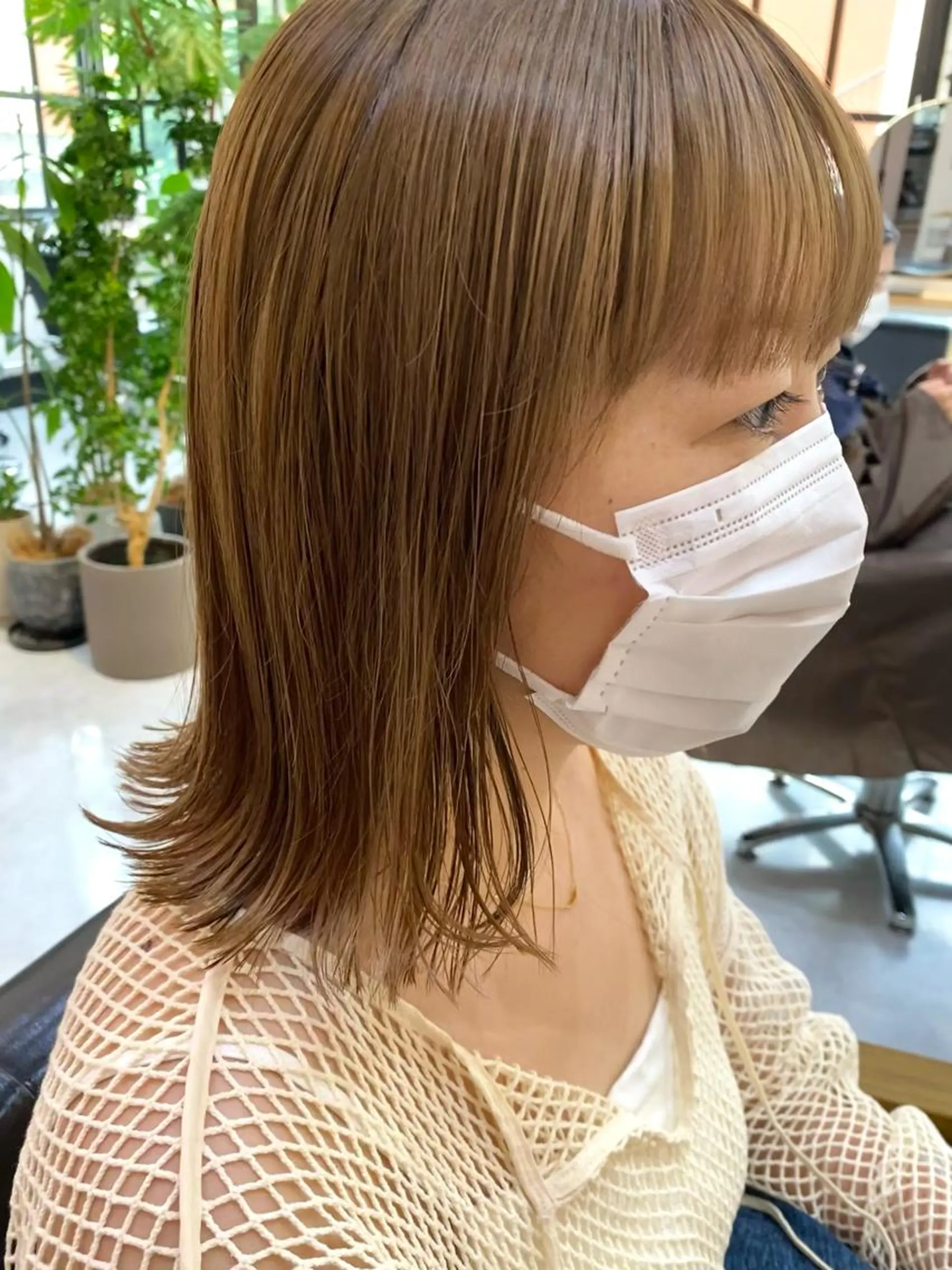 セミロング カラー 外ハネヘア カット ヘアカラー トリートメント ヘッドスパ CARICIA🌱 masaeのヘアスタイル
