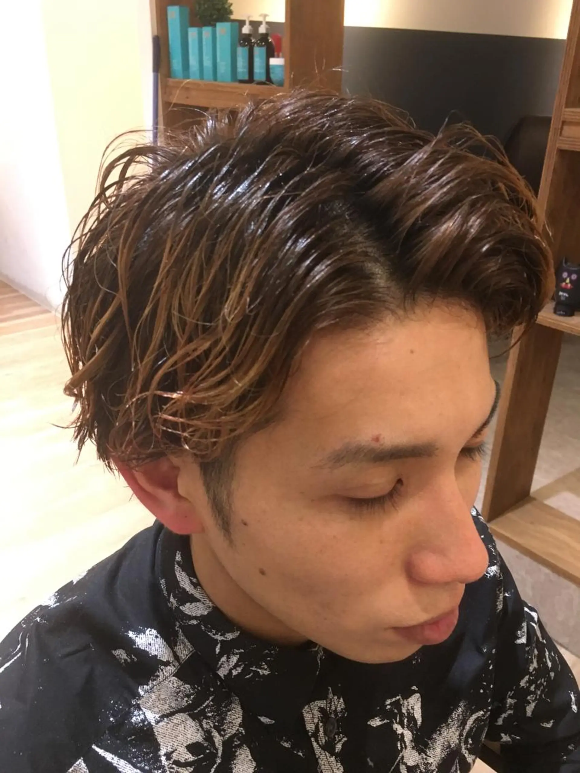 ショート ミディアム メンズ 清水 純のヘアスタイル