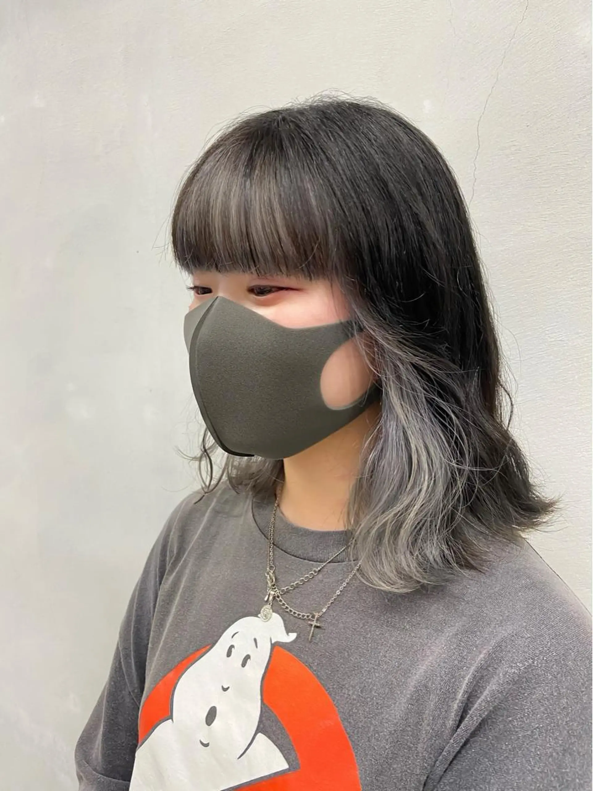 セミロング カラー ブリーチ ケアブリーチ ハイトーンカラー インナーカラー ヘアカラー yuna/ボブカット /ハイトーンカラーのヘアスタイル