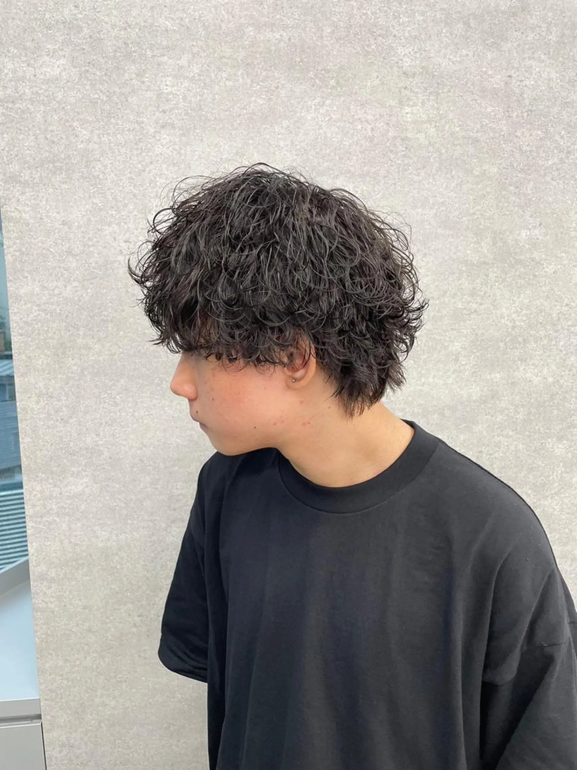 メンズ センターパート マスターかずまのヘアスタイル