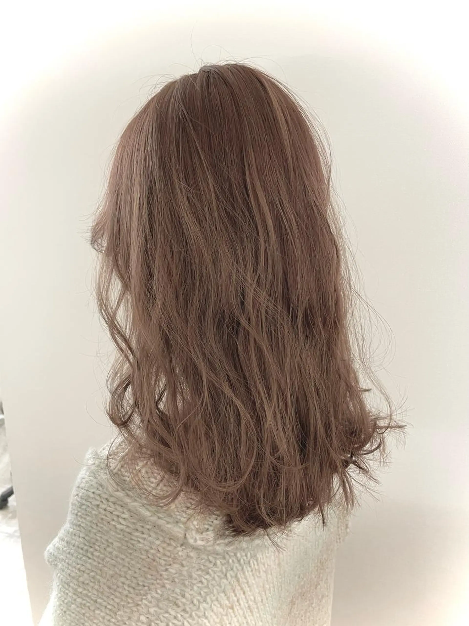 セミロング カラー ベージュカラー ピンクカラー ピンクベージュ カット ヘアカラー トリートメント studio the soel /TAKAのヘアスタイル