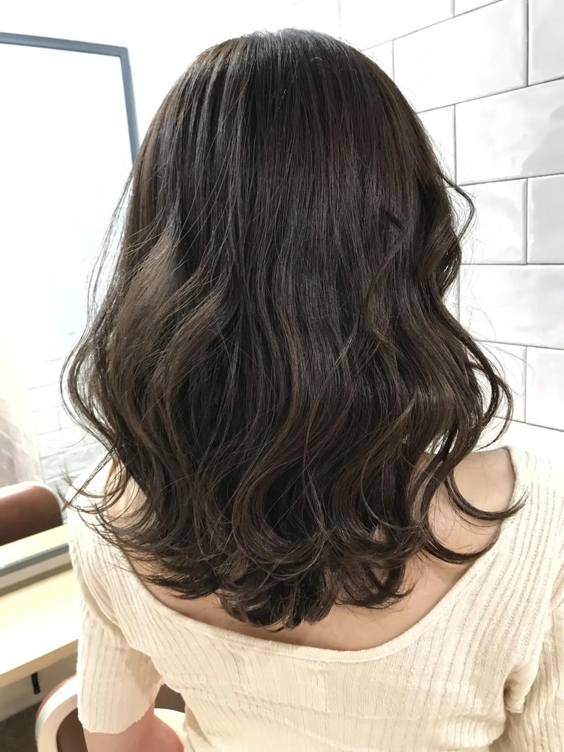 ミディアム カラー イルミナカラー 原山 直人のヘアスタイル