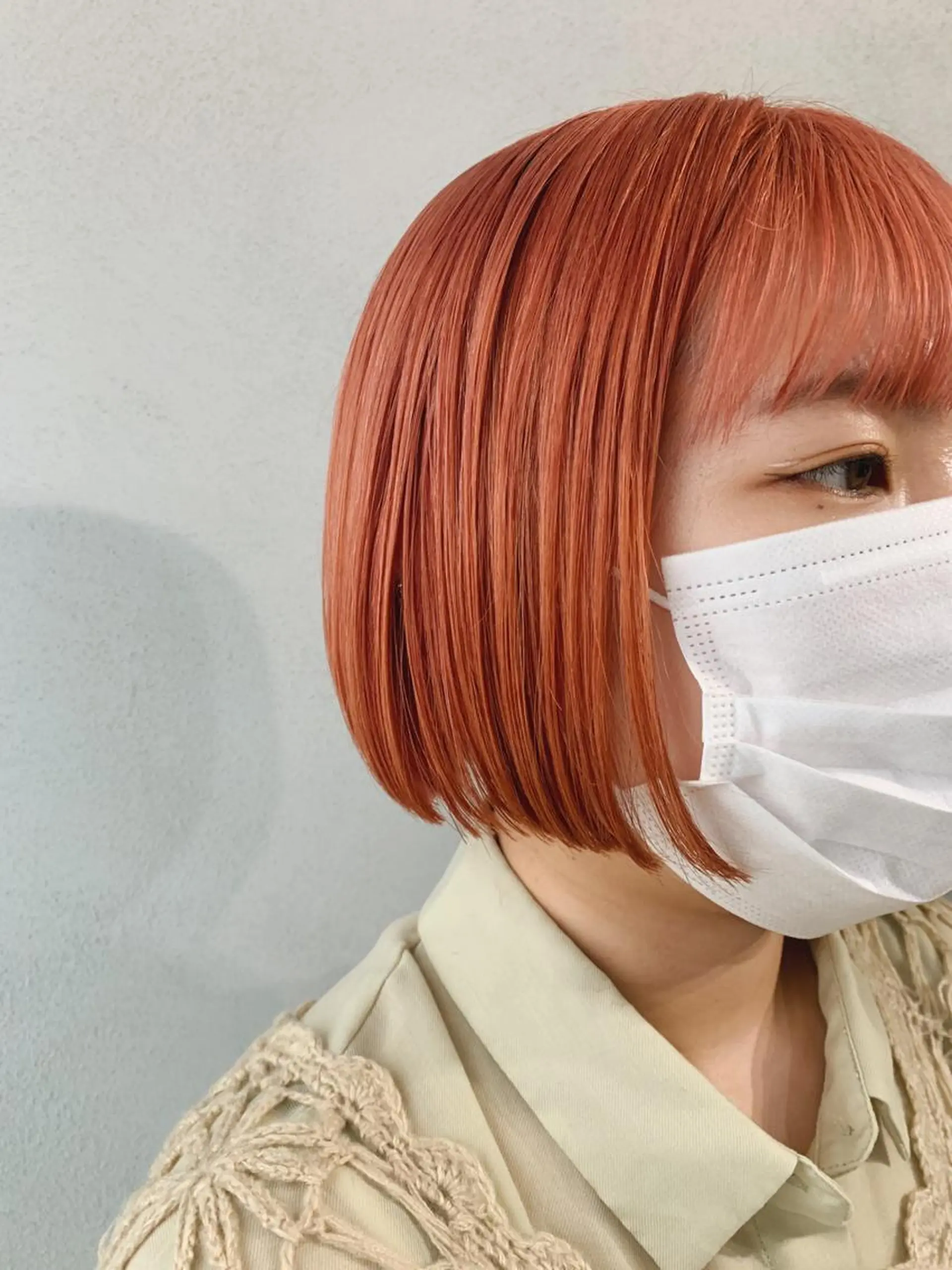 ショート カラー ボブパーマコテ巻き風 パーマNo1深江秀平のヘアスタイル