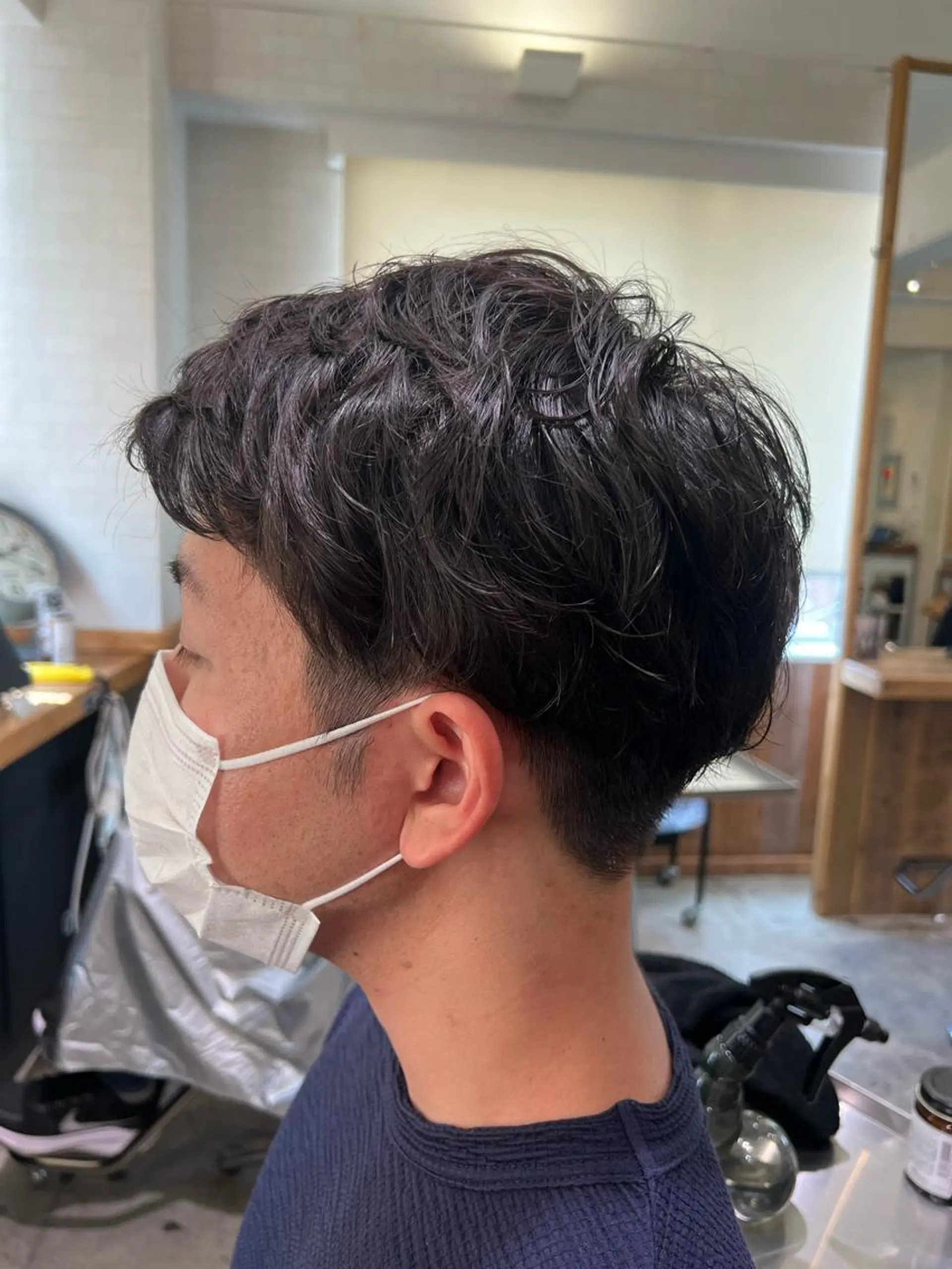 ショート パーマ メンズ カット パーマ ノグチ ナツコのヘアスタイル