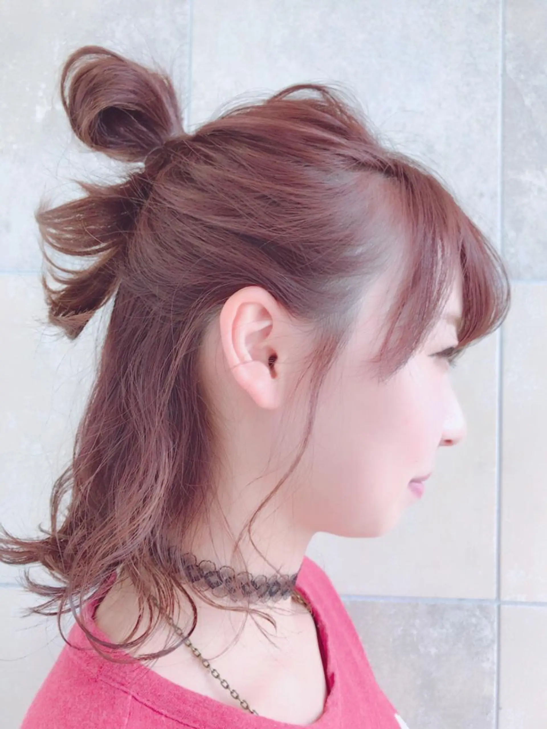 ミディアム カラー ヘアアレンジ 烏丸韓国ヘア🇰🇷 ayaka🎀のヘアスタイル