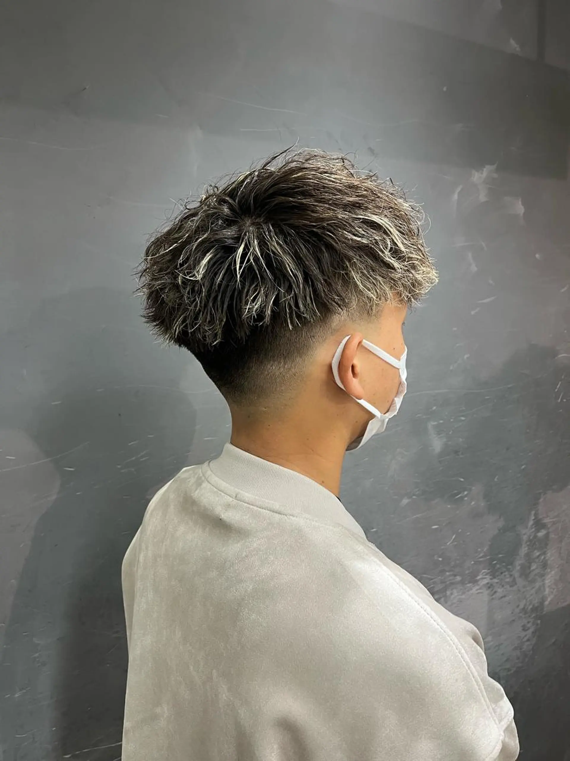 ショート カラー パーマ メンズ アイブロウ メンズパーマ メンズアイブロウ 京都駅メンズカット/ パーマ/Keigoのヘアスタイル