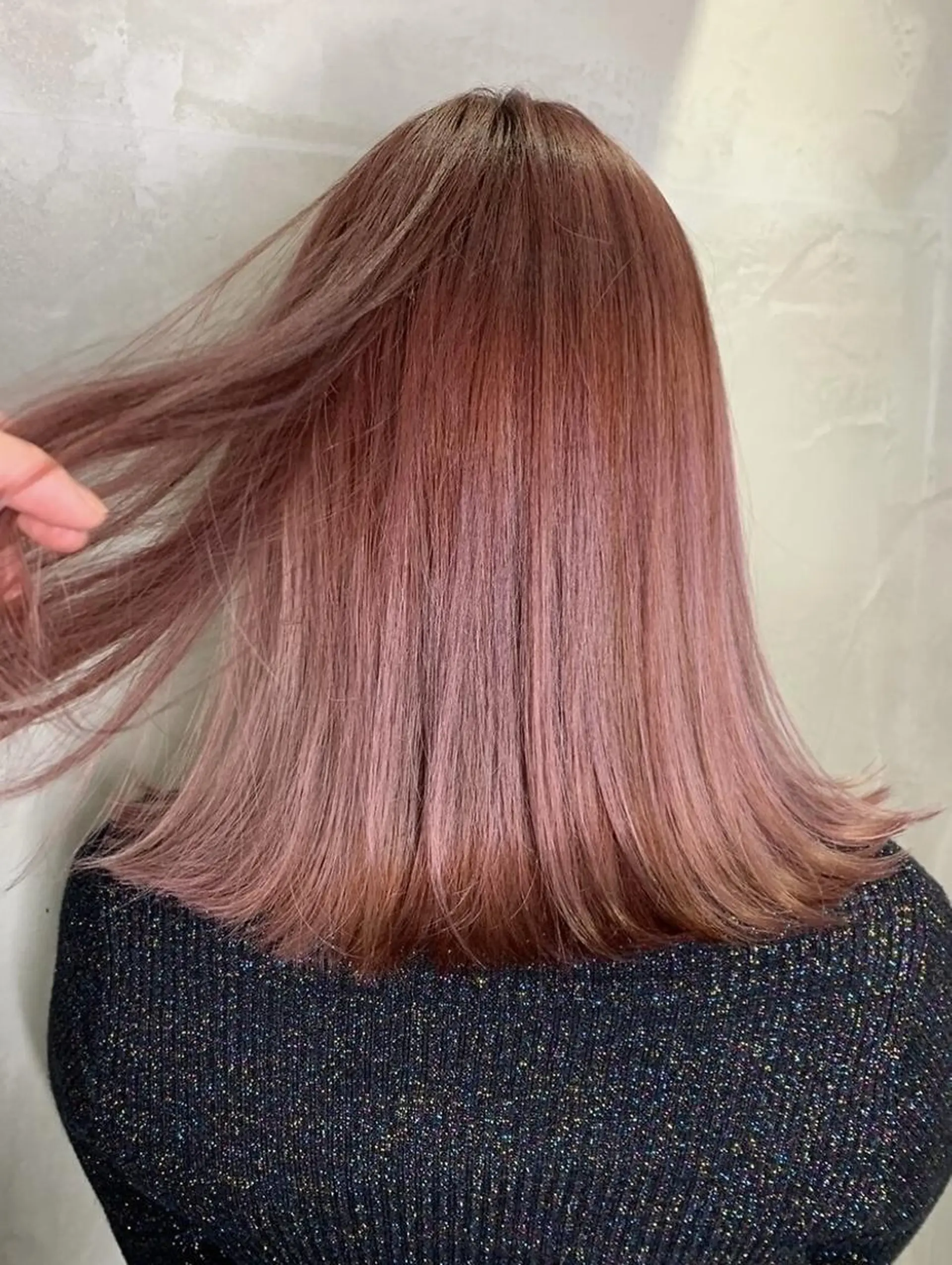 ミディアム ヘアカラー トリートメント ARCANAブリーチ ダブルカラー🌟原宿のヘアスタイル