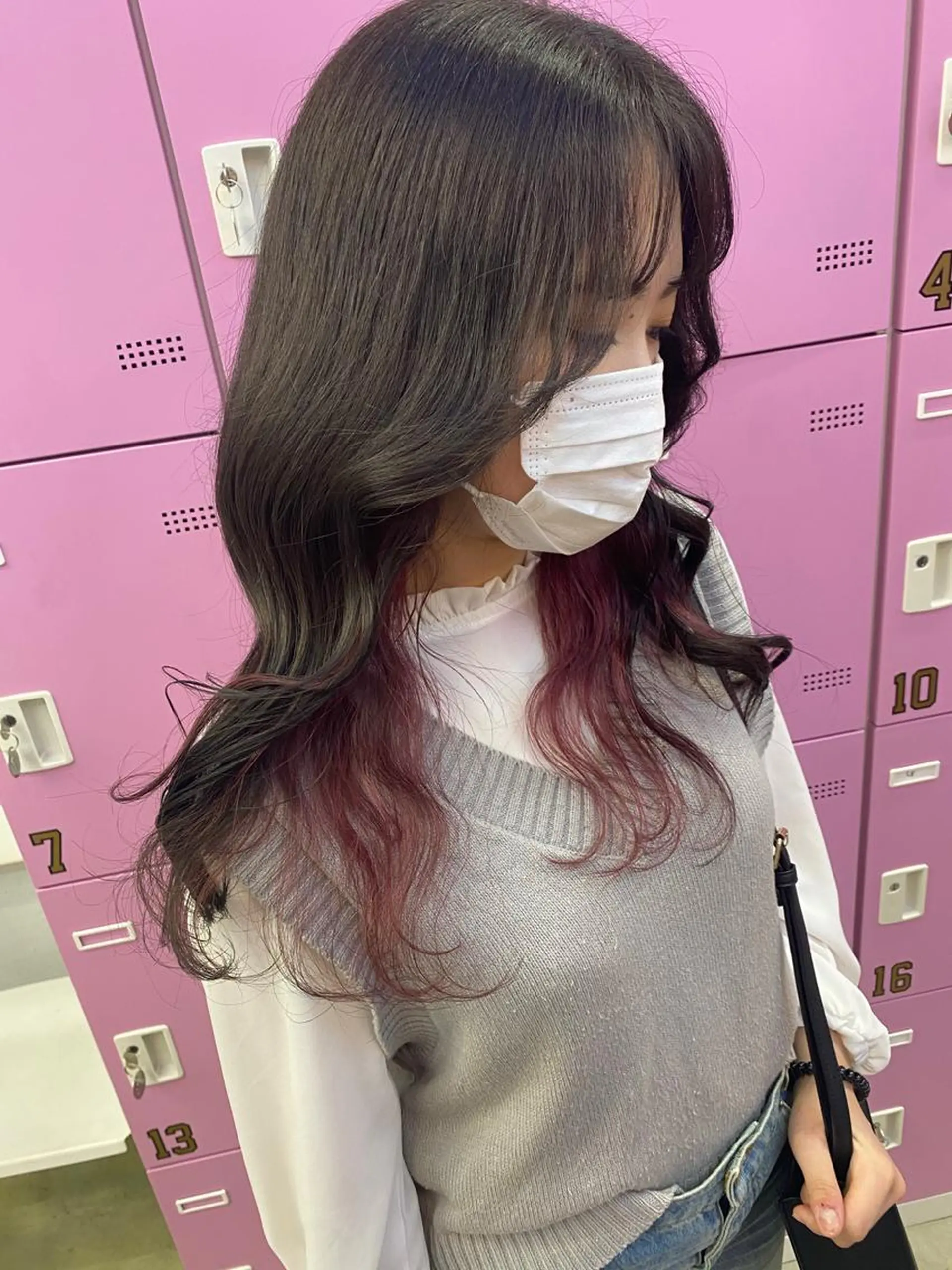 セミロング カラー 💗💗韓国レイヤー yu-ki💗💗のヘアスタイル