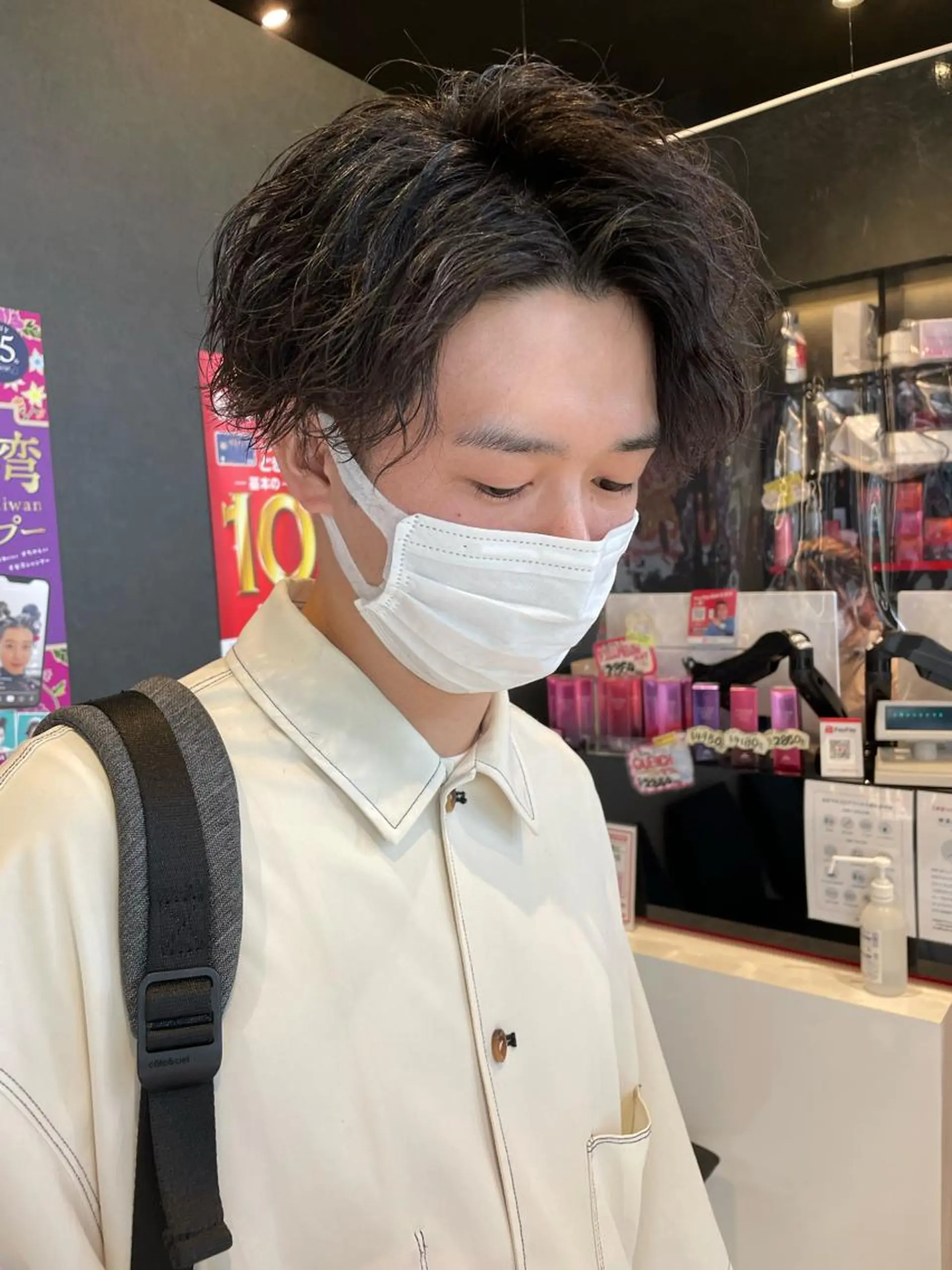 ショート パーマ メンズ メンズパーマ スパイラルパーマ メンズヘア特化 崎田 成人のヘアスタイル