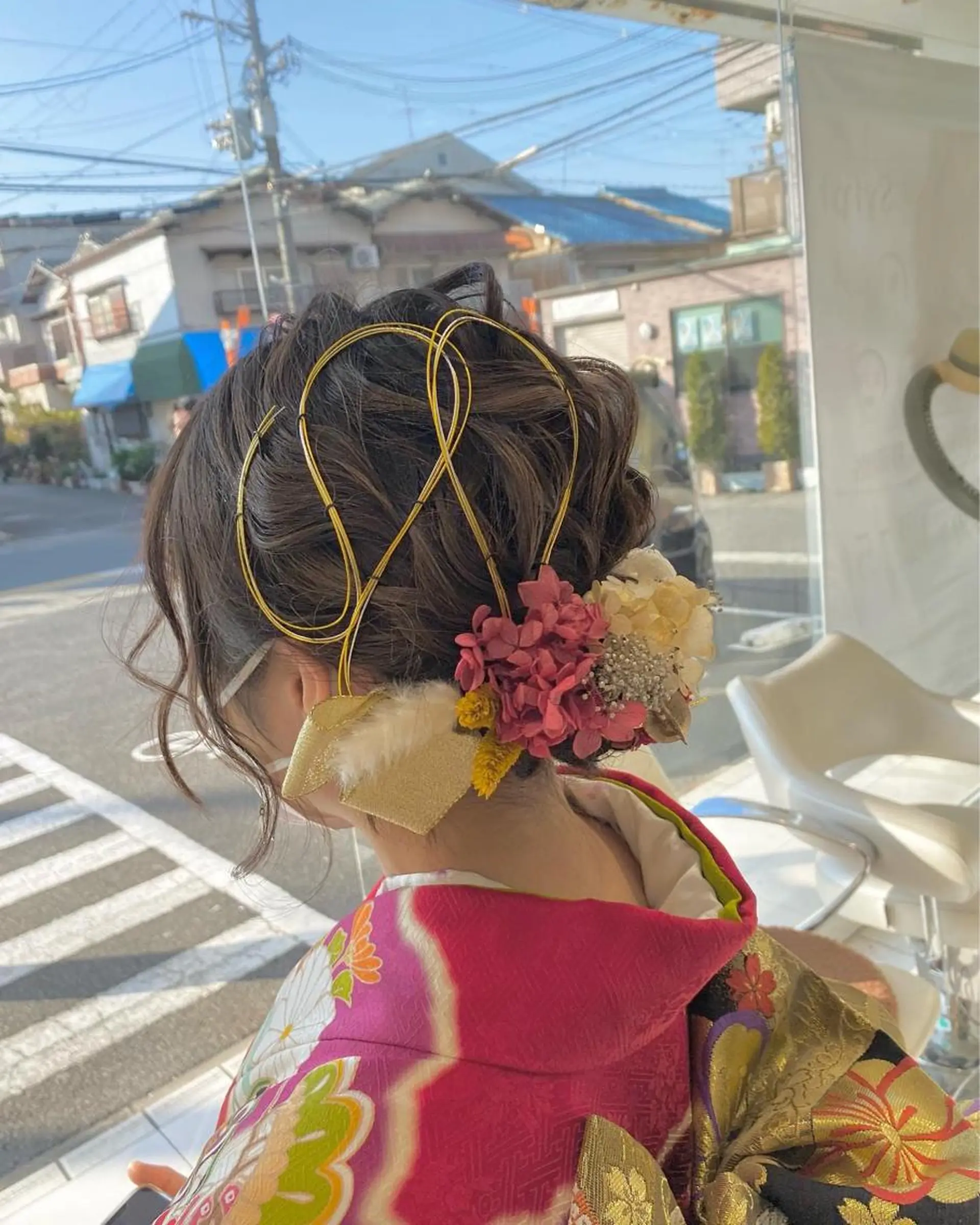 ミディアム ヘアアレンジ 岡田詩織 MODE Ks松原店のヘアスタイル