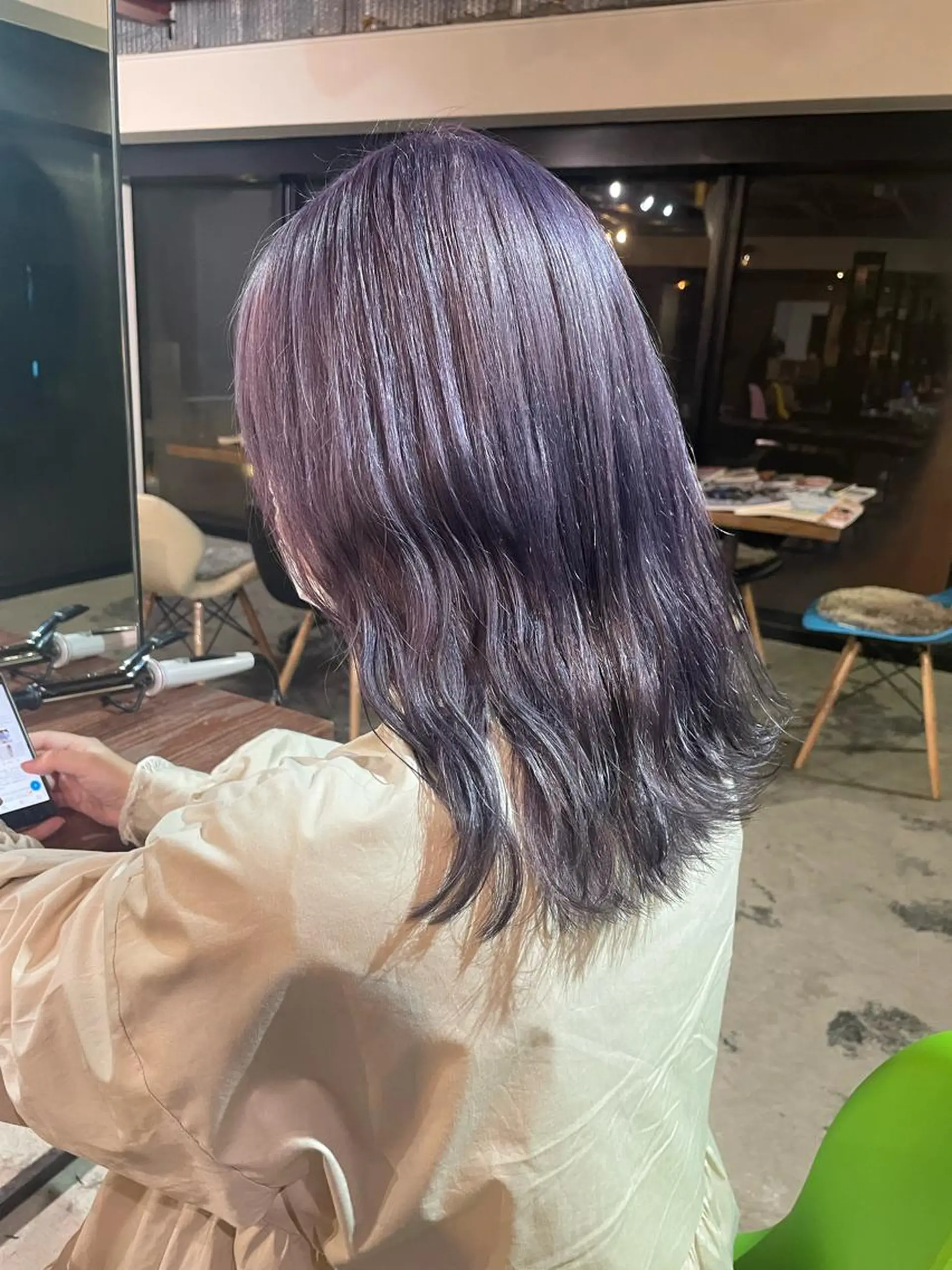 ミディアム カラー ベージュカラー インナーカラー ボブ ボブインナー ヘアカラー トリートメント メンズ/パーマ/ ブリーチ/KAITOのヘアスタイル