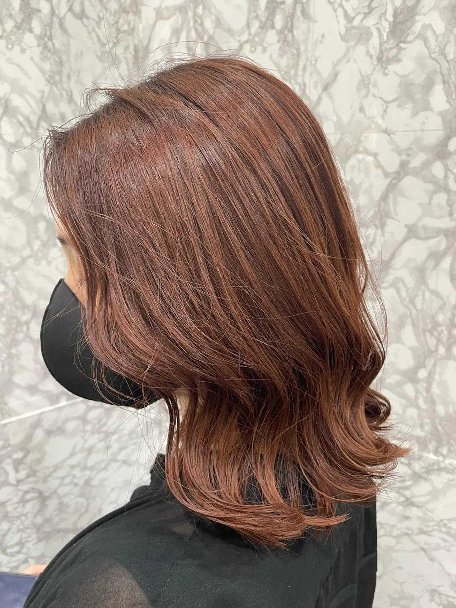 ミディアム アッシュ 顔周りカット akari/髪質改善 /ブリーチ/名古屋のヘアスタイル