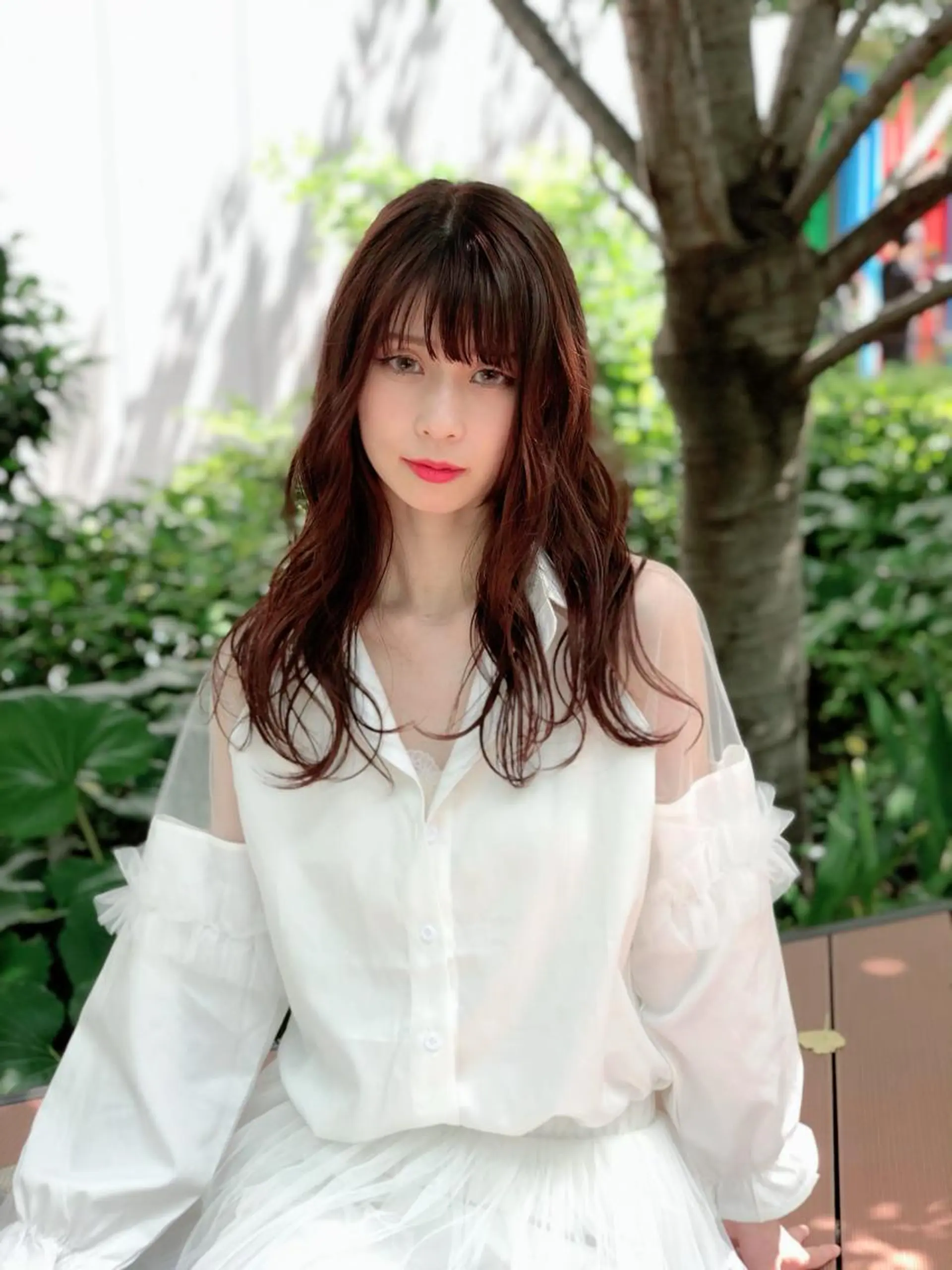 ロング カラー ヘアアレンジ 能登谷 きよのヘアスタイル