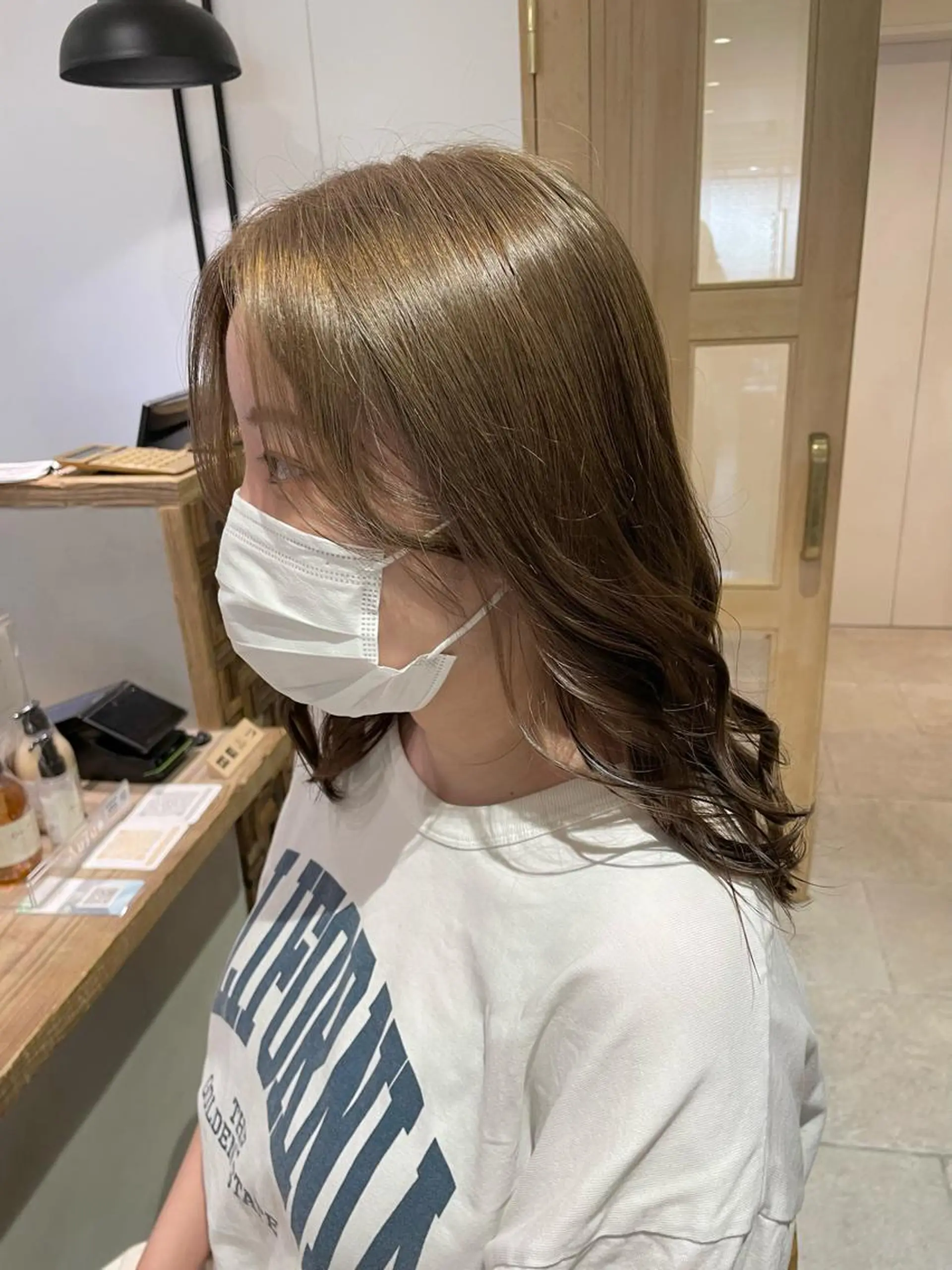 セミロング カラー newi梅田🫧韓国 ヘア🫧sakiのヘアスタイル