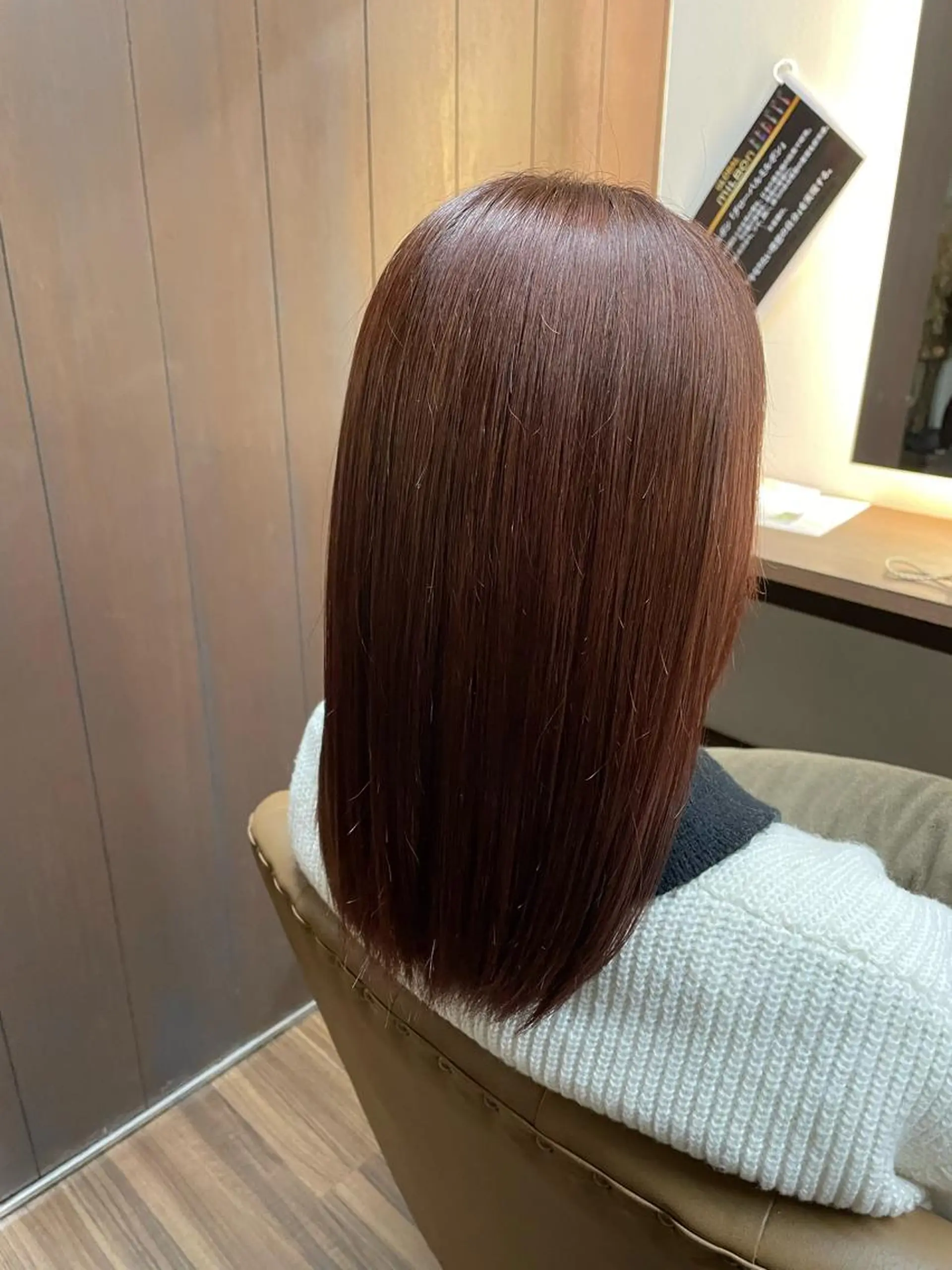 ミディアム カラー ブリーチ ブリーチなしカラー ピンクカラー カット ヘアカラー トリートメント 山本 純平のヘアスタイル