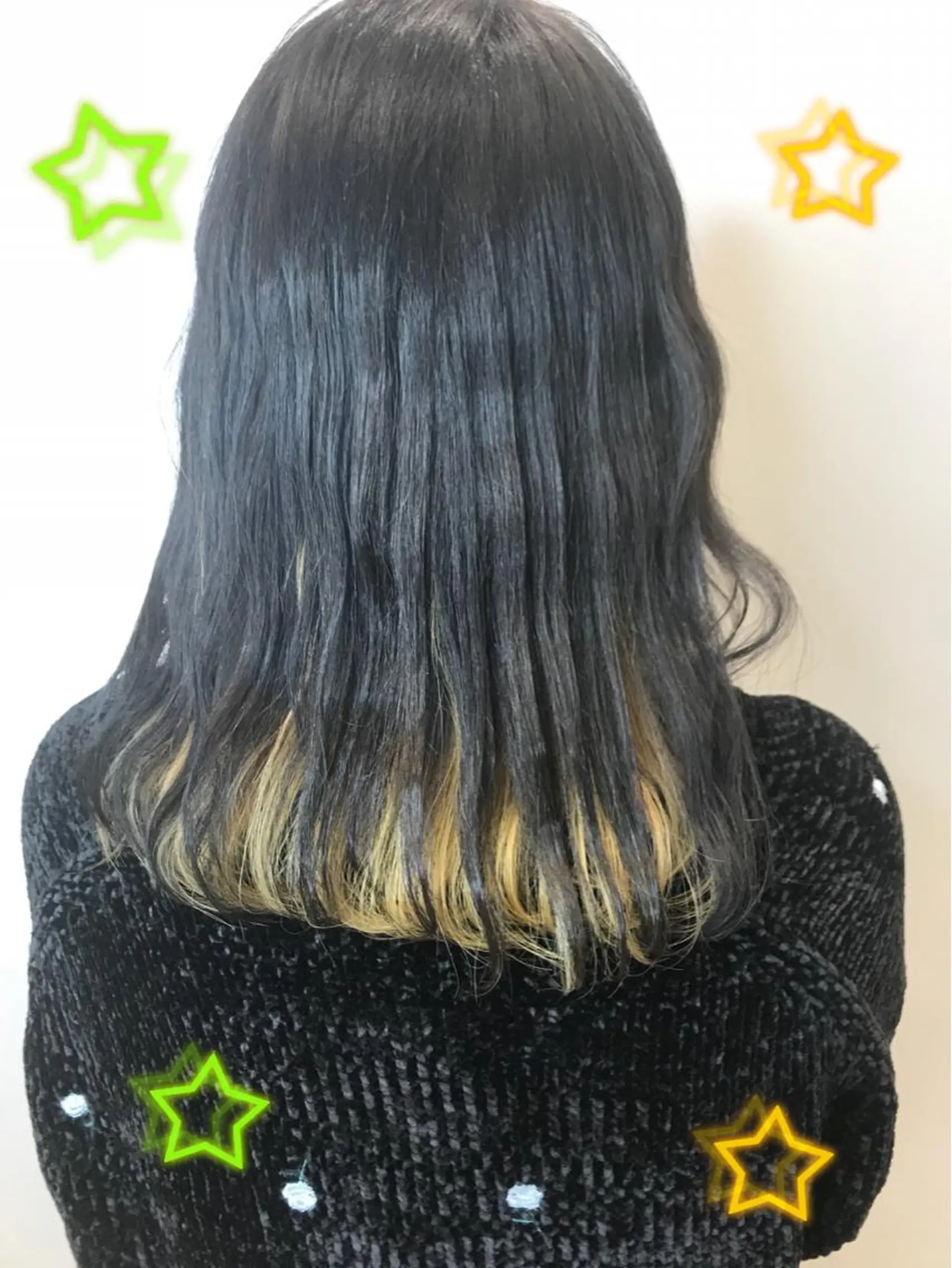 カラー インナーカラー イエローカラー 新宿駅近♡個室 ♡関口三都季🌜のヘアスタイル