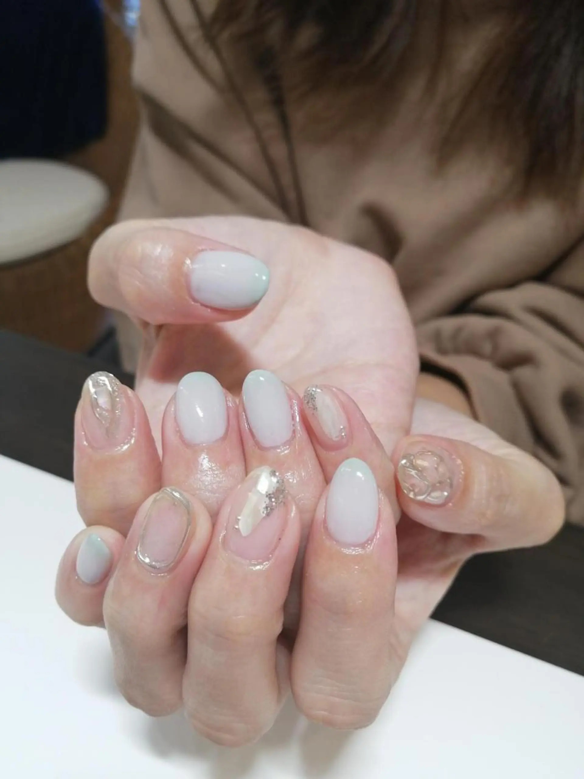 カラー ネイル クリアネイル キラキラネイル ミラーネイル Chérinail 爪のお手入れのネイルデザイン