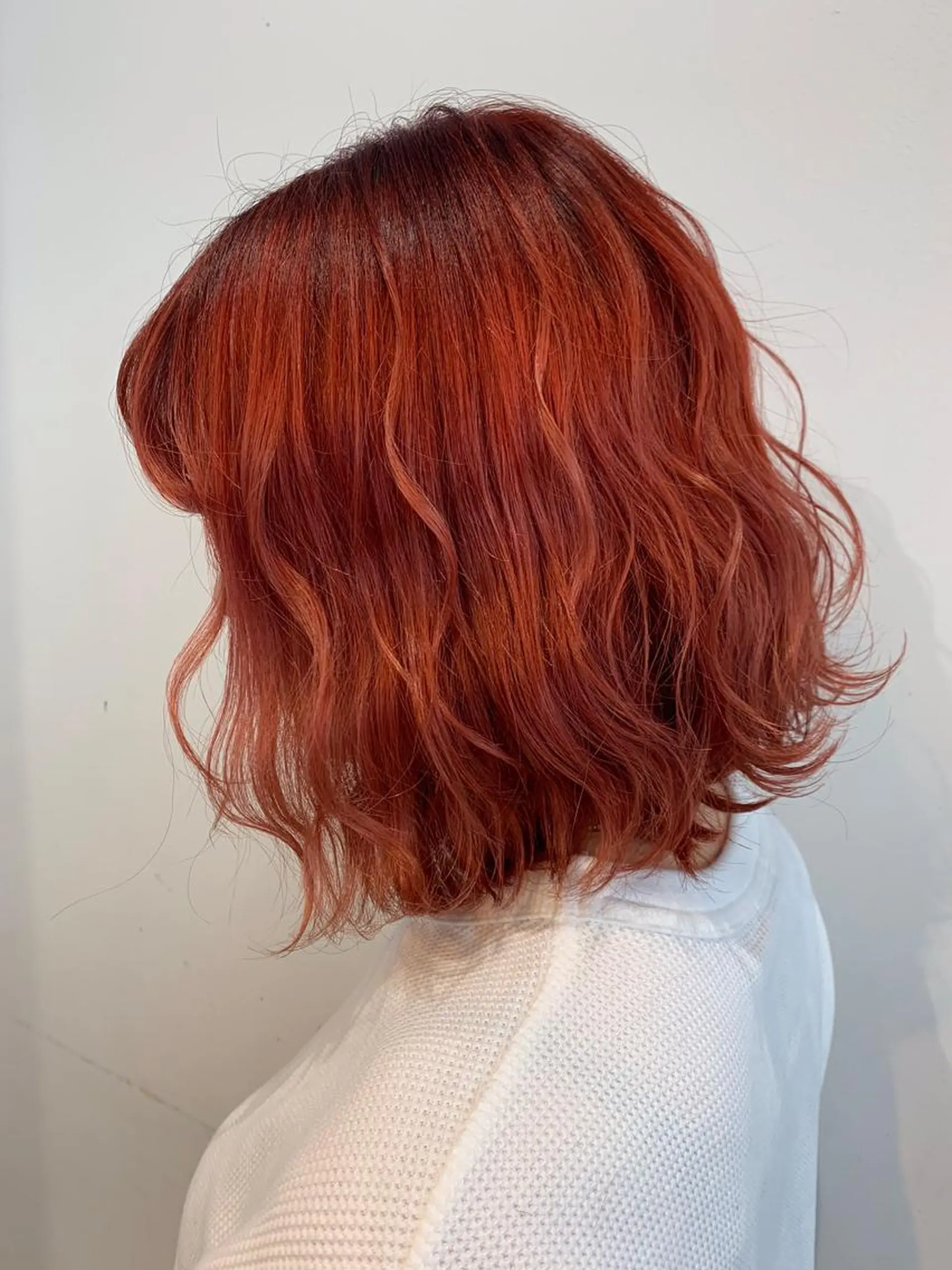 ミディアム カラー オレンジ メンズヘアメイク 🩵Mayuki🩵のヘアスタイル