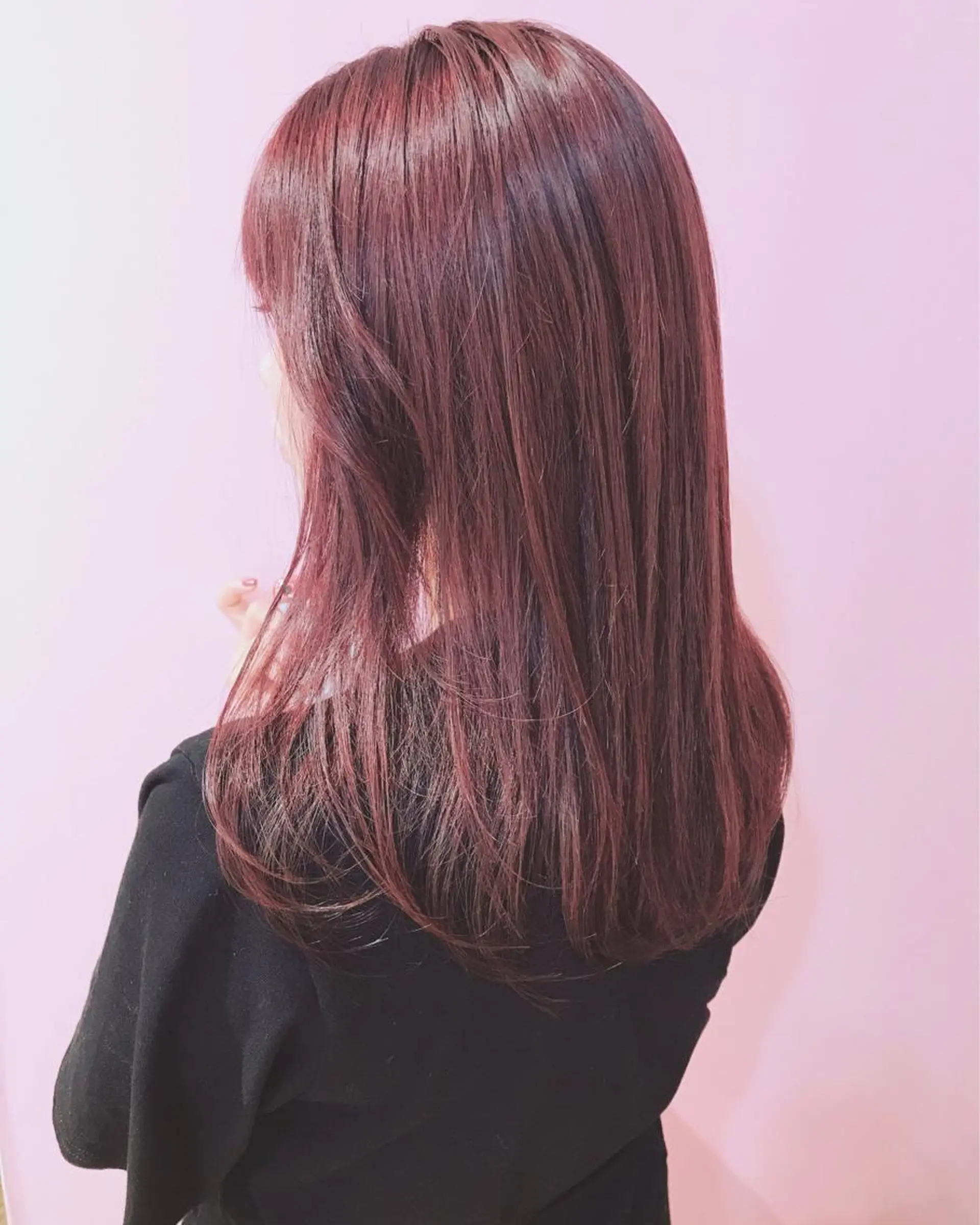 ミディアム 💎馴染むエクステ× 縮毛矯正TOMO💎のヘアスタイル