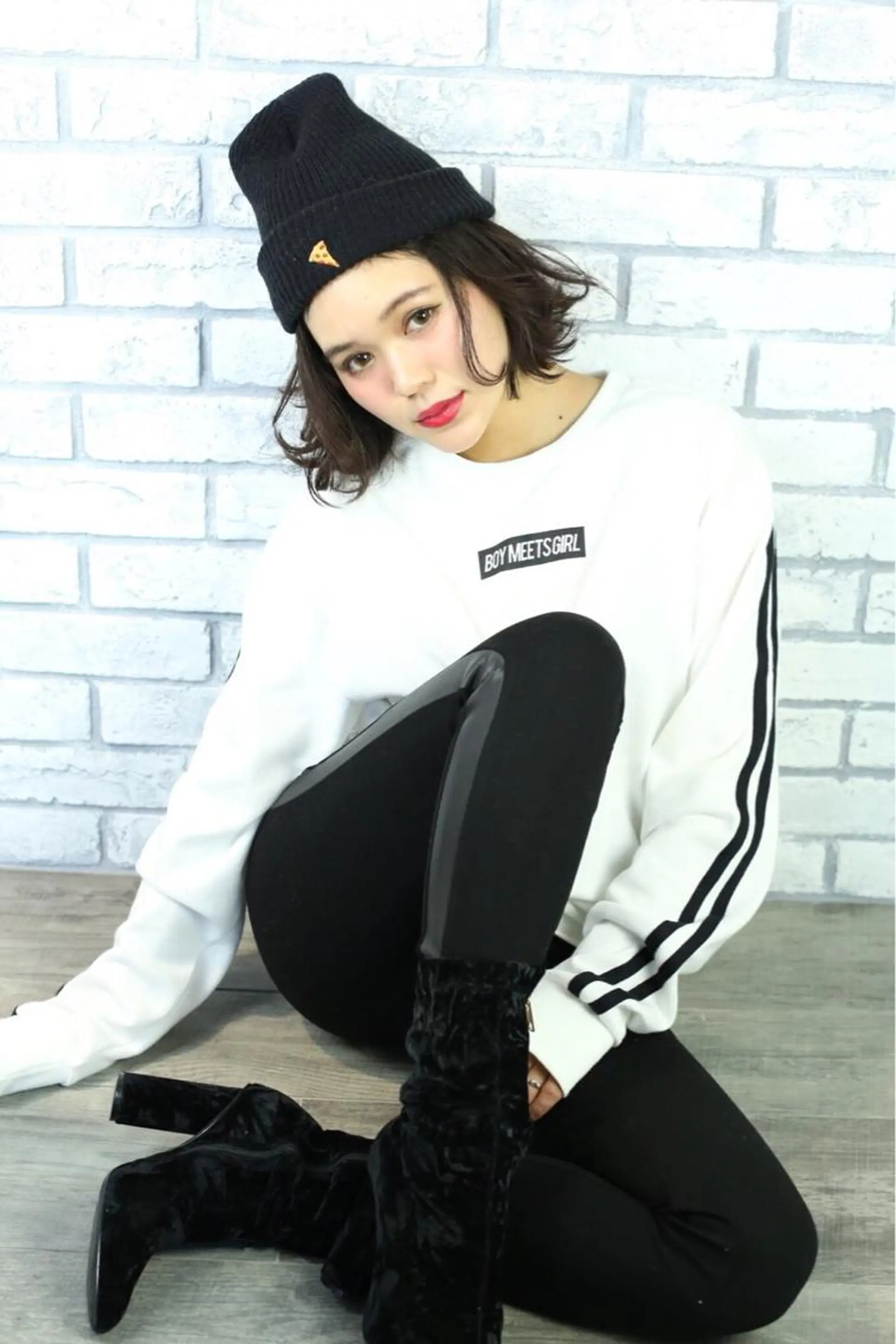 ミディアム 米倉 群のヘアスタイル