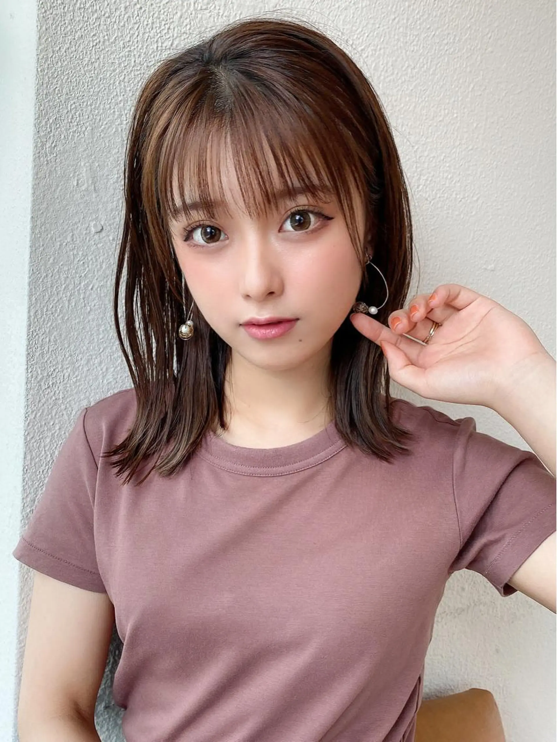 ミディアム カット ヘアカラー トリートメント 井上晃輔/ショート /ボブ/ミディアムのヘアスタイル