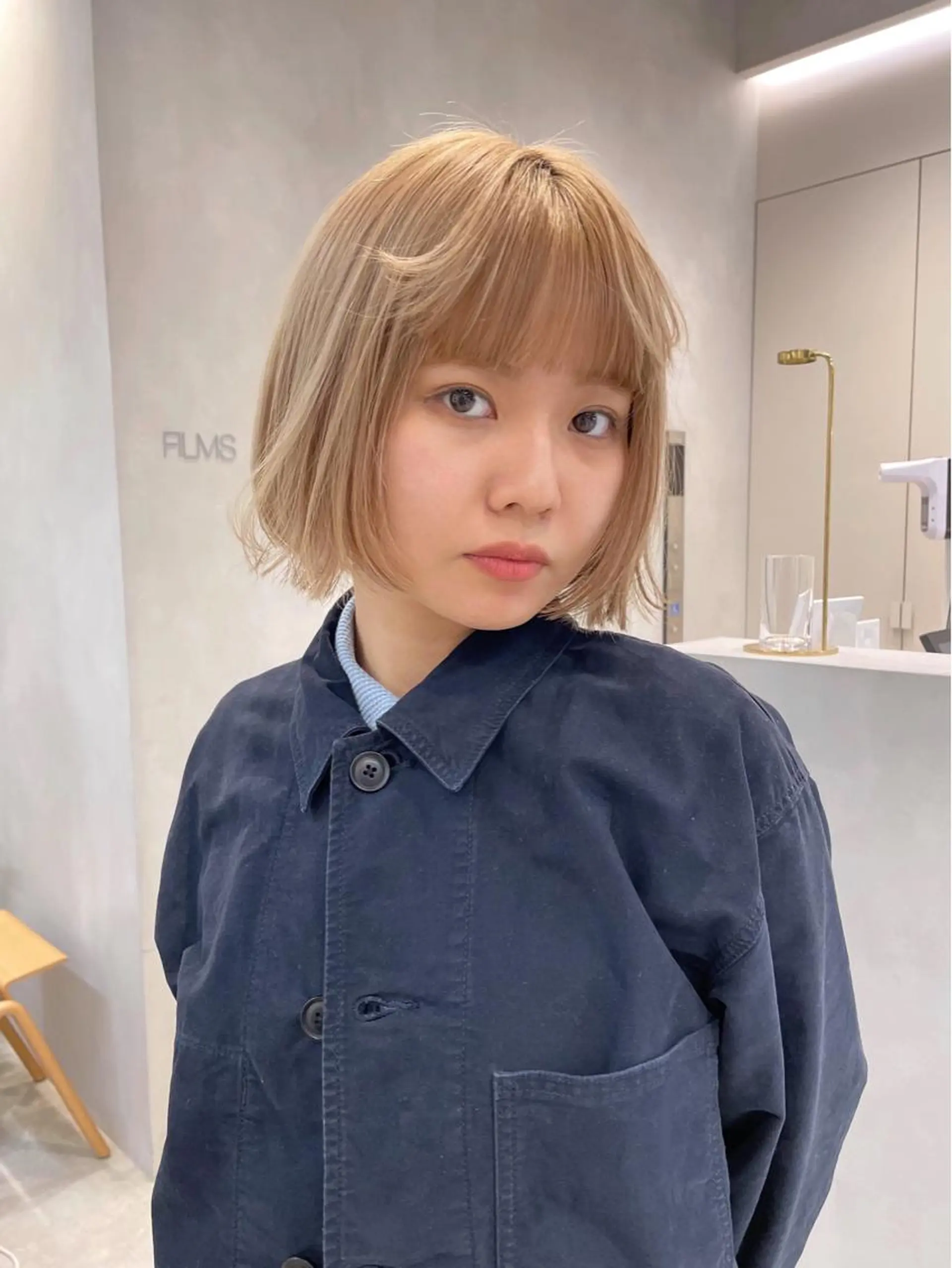 ミディアム 青木 優歩のヘアスタイル