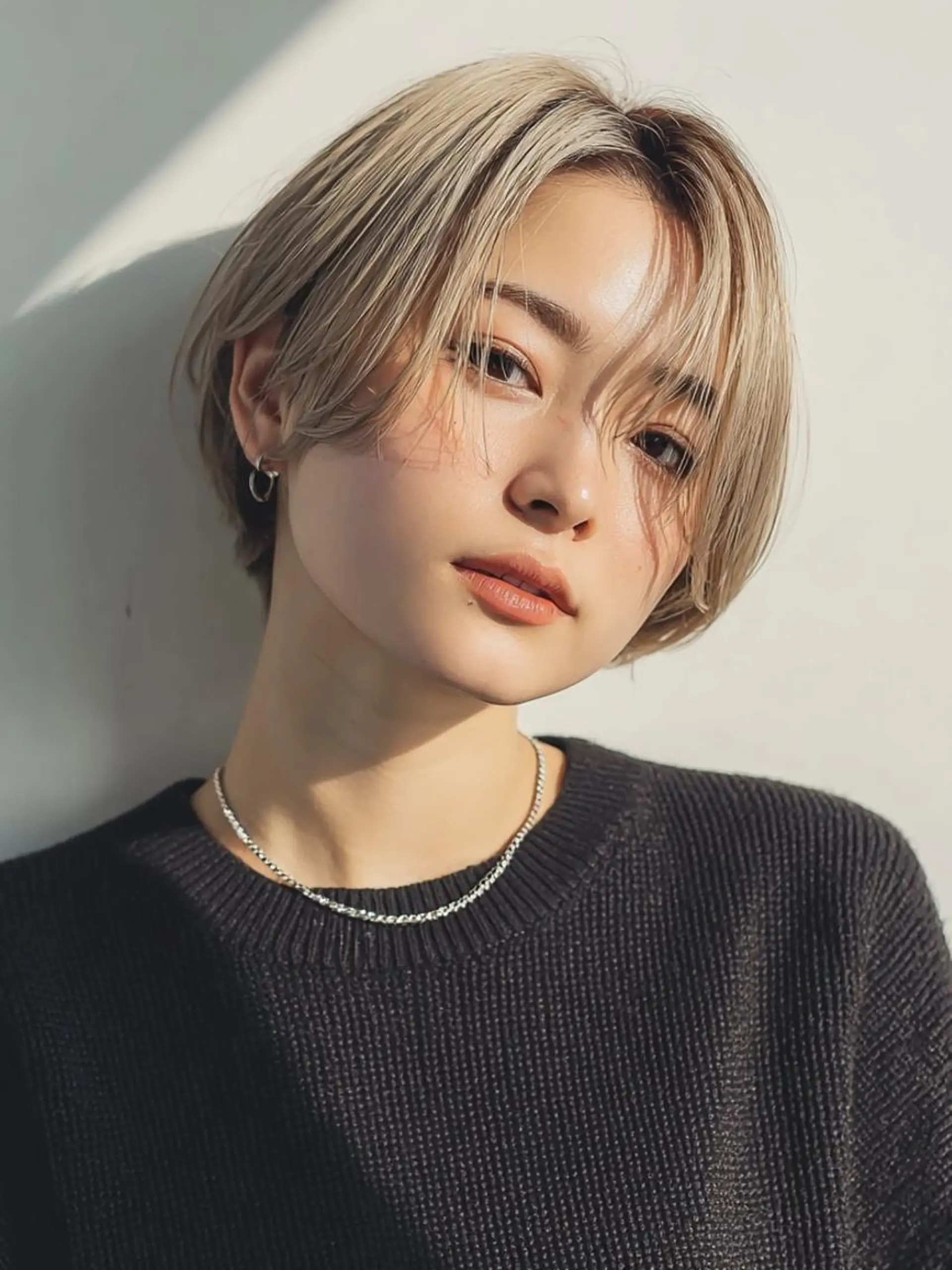 ミディアム ヘアカラー ❄️透明感カラー❄️ メンズ✂️TOWAのヘアスタイル