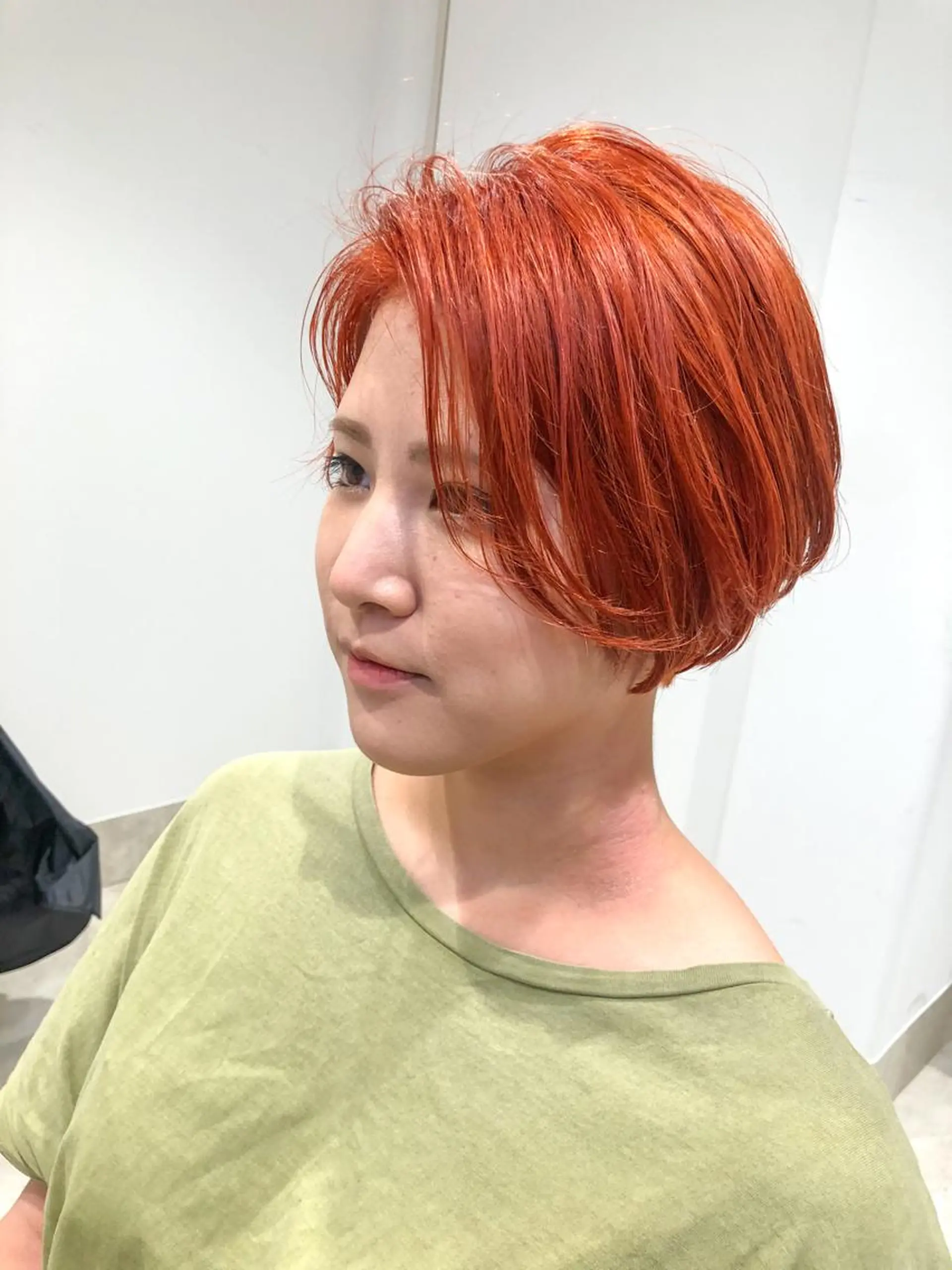 ショート カラー ハンサムショート オレンジ ショートヘア カット ヘアカラー トリートメント ヘアセット センスをお届けします 大谷将生infpのヘアスタイル