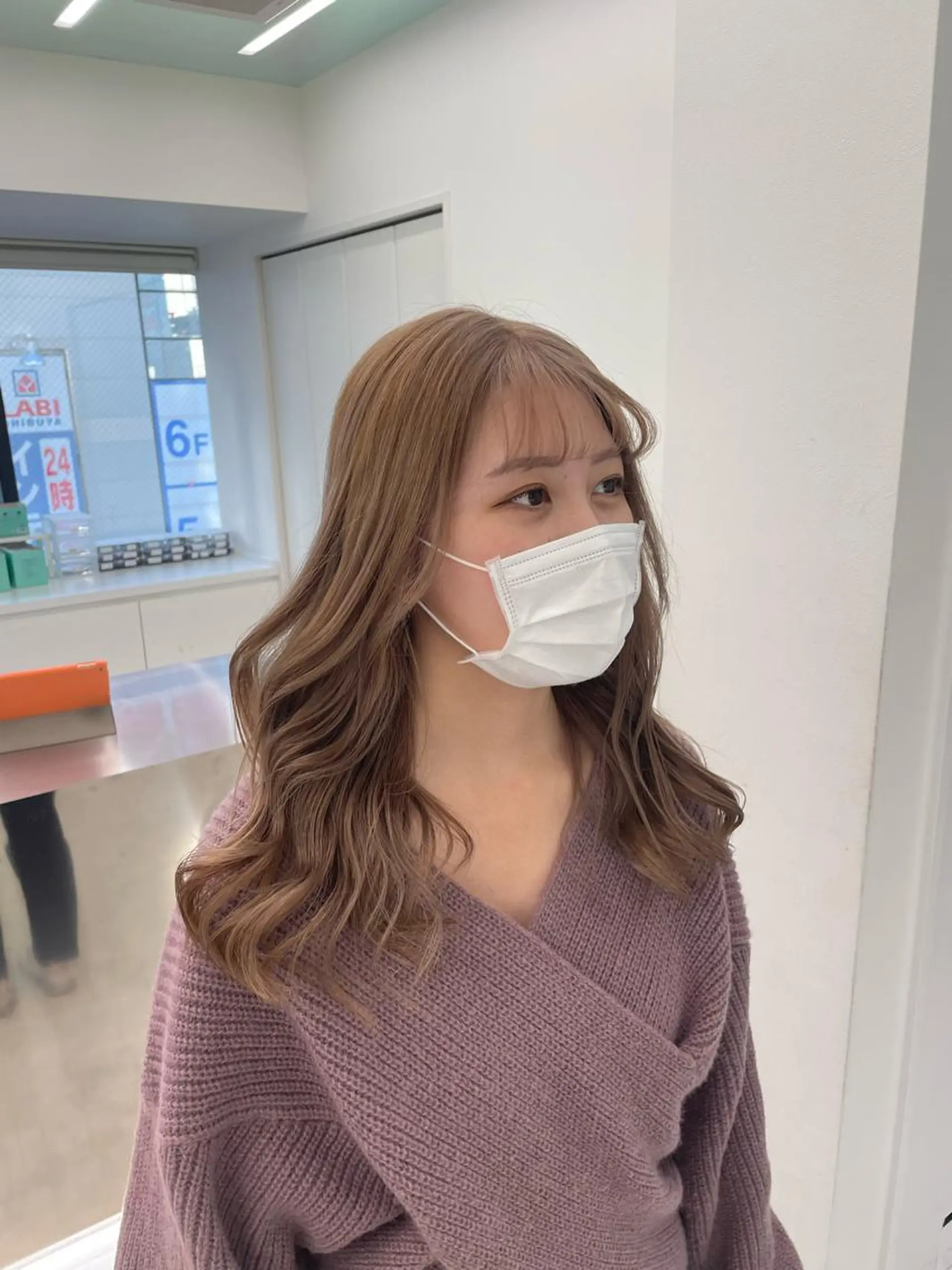 ロング カラー ヘアアレンジ 縮毛矯正/髪質改善/ ブリーチ毛/木元渓太のヘアスタイル