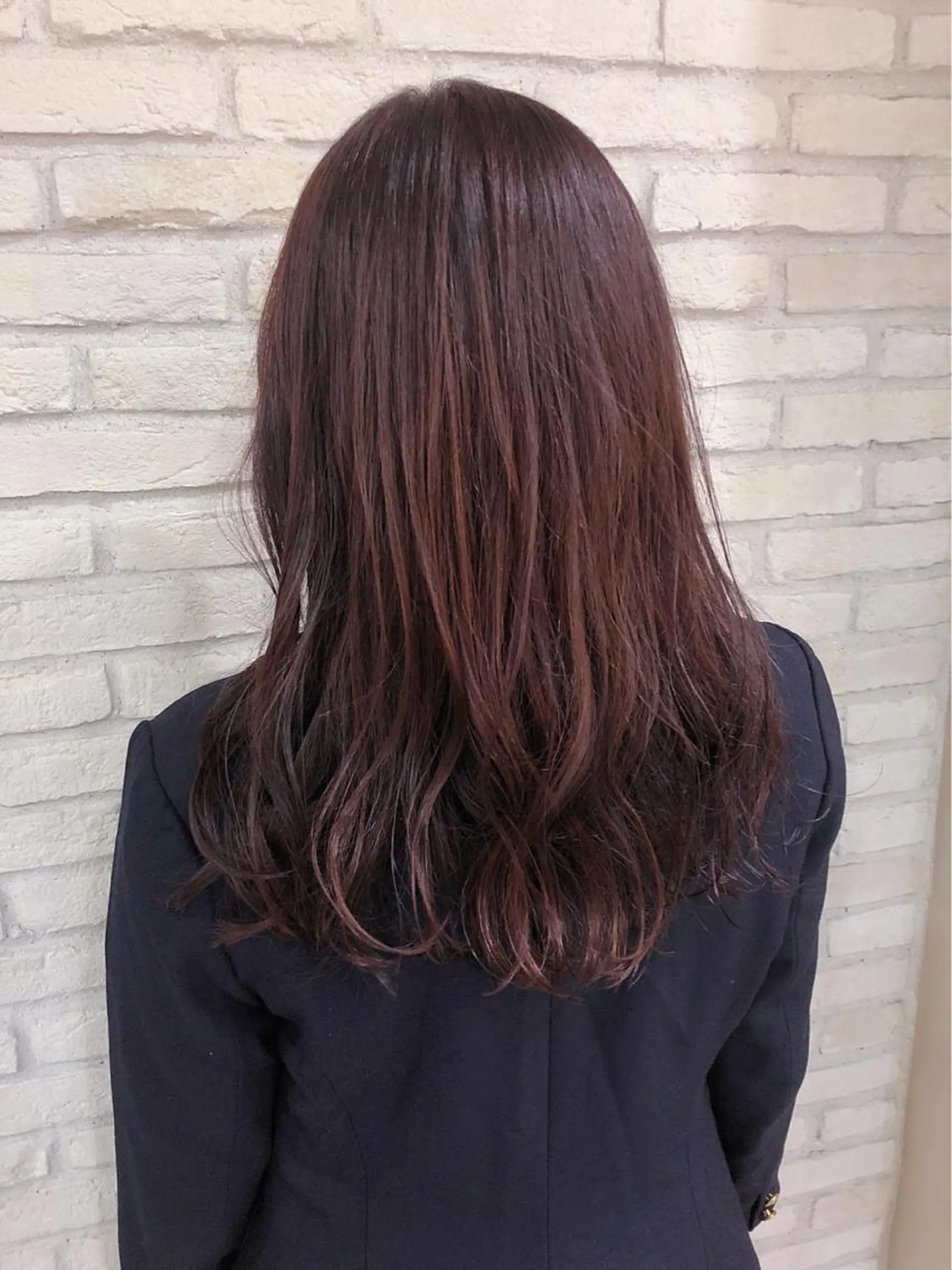 セミロング カラー ベージュカラー ピンクカラー ピンクベージュ HAUS 片山みほのヘアスタイル