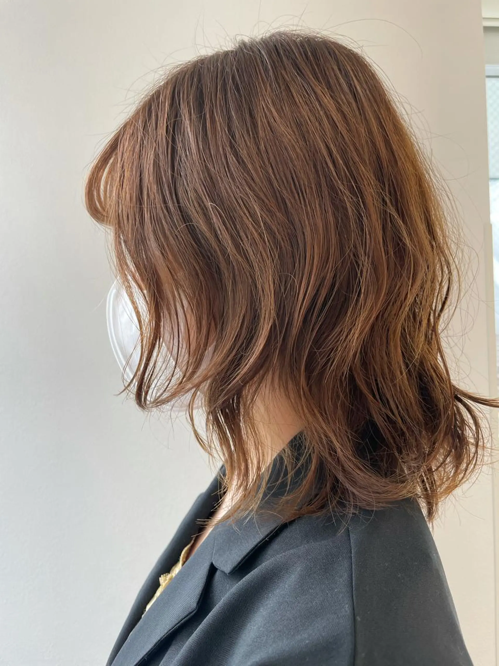 ミディアム 福島成美/髪質改善 縮毛矯正/カラーのヘアスタイル