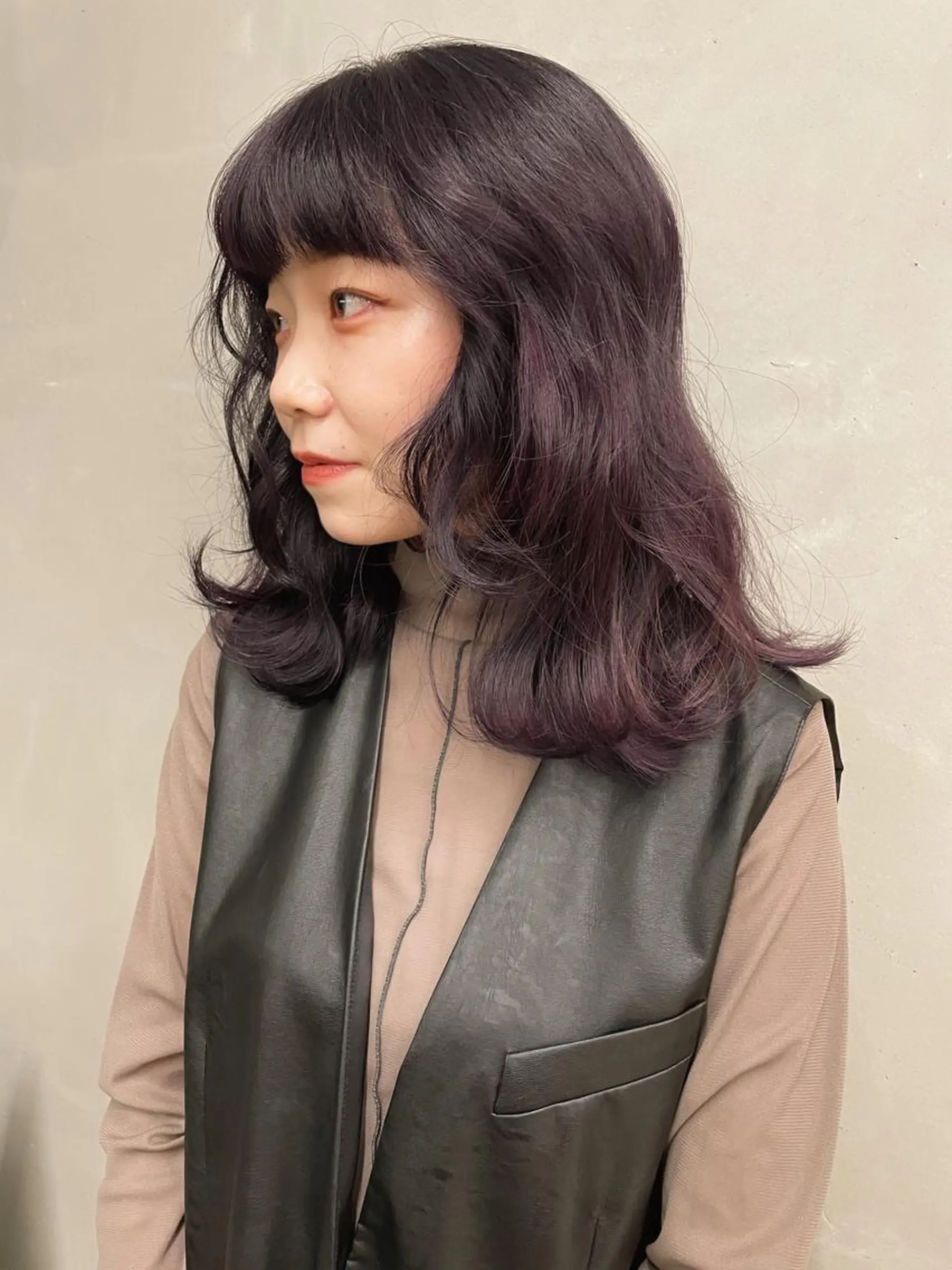 ミディアム カラー 透明感カラー ラベンダーカラー カット ヘアカラー トリートメント センスをお届けします 大谷将生infpのヘアスタイル