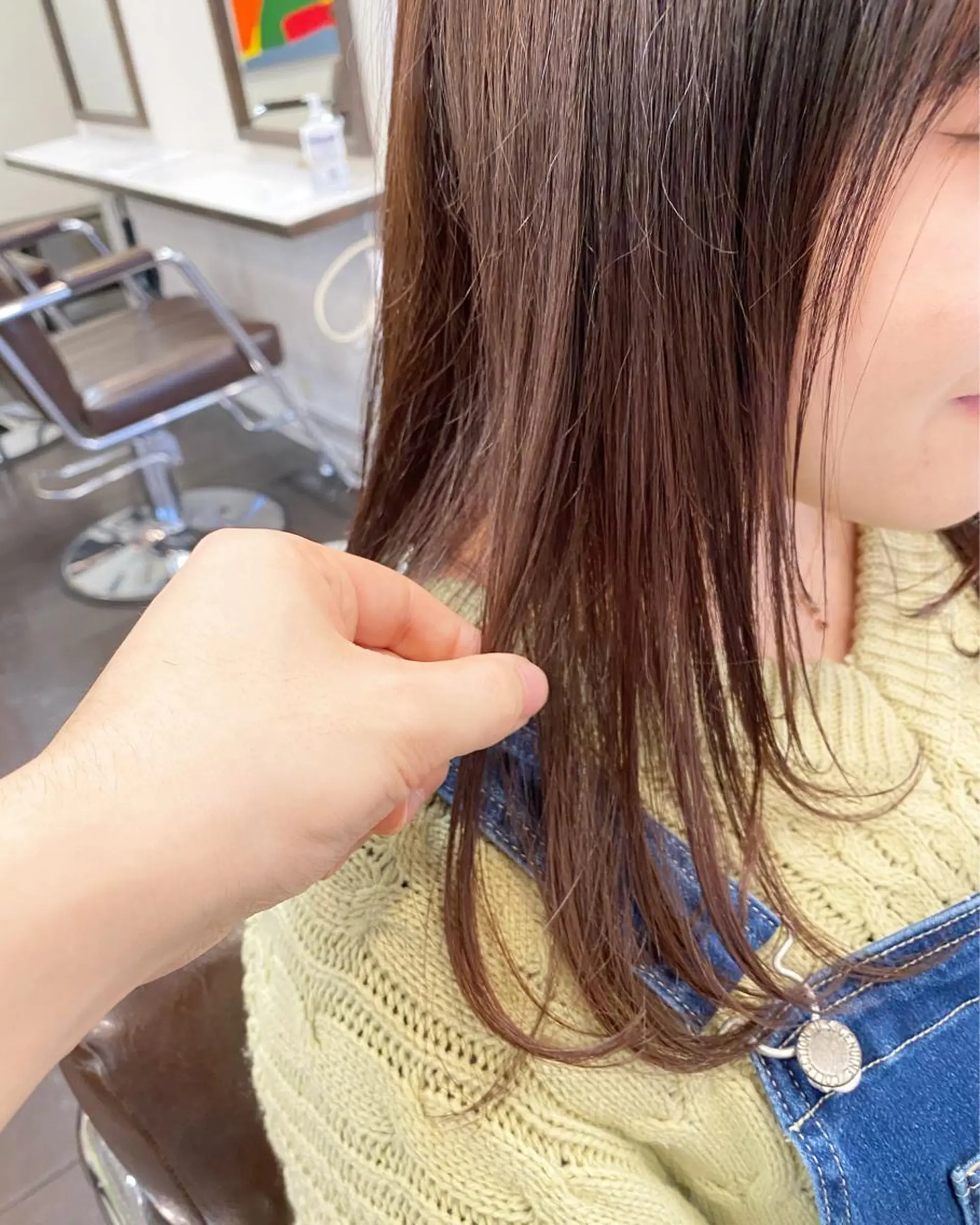 セミロング レイヤーカット TELA HAIR 岩槻　高梨のヘアスタイル