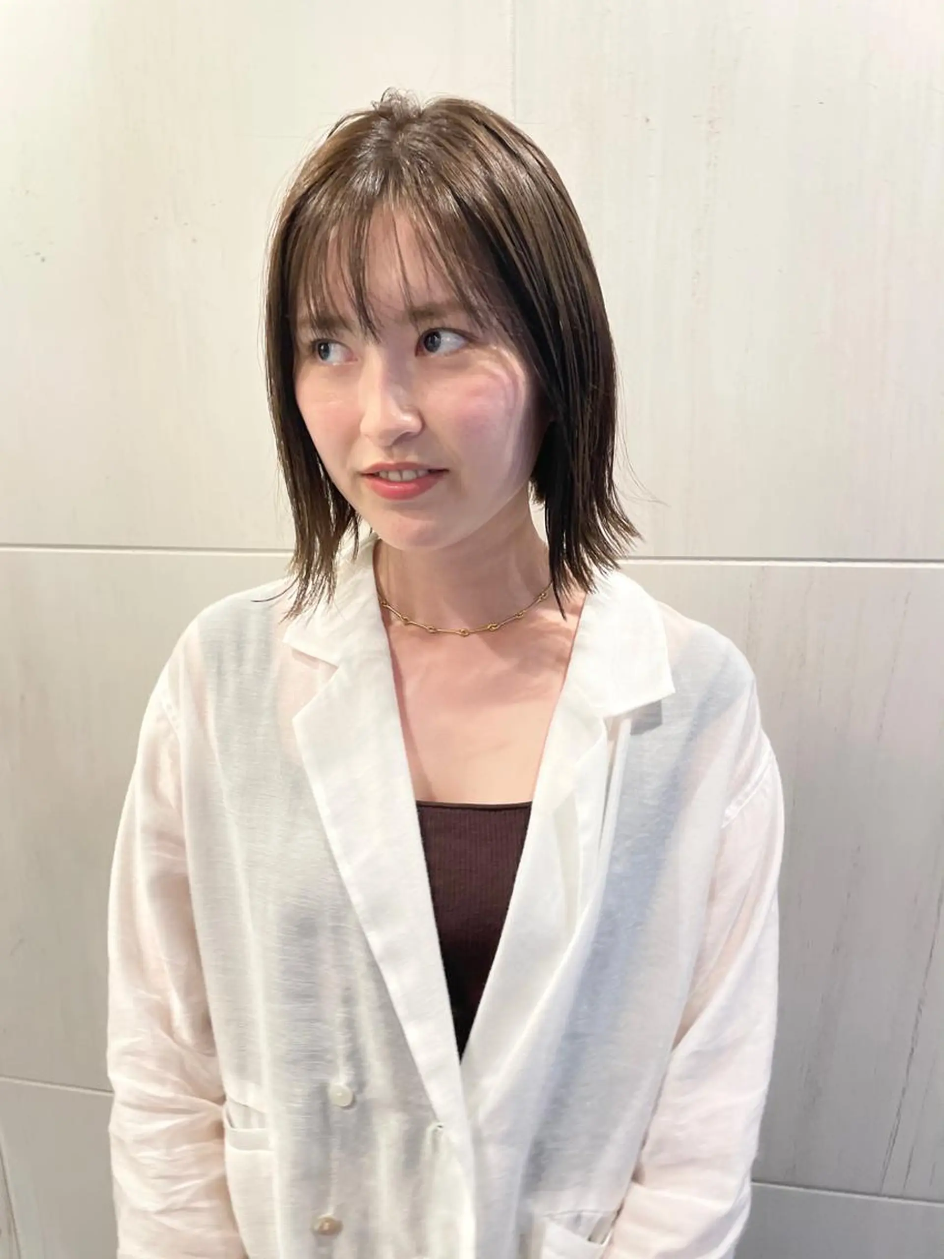 ミディアム カラー パーマ ヘアアレンジ キッズ ネイル マツエク・マツパ カット ヘアカラー トリートメント tatsumi/ボブ ウルフ/レイヤーのヘアスタイル