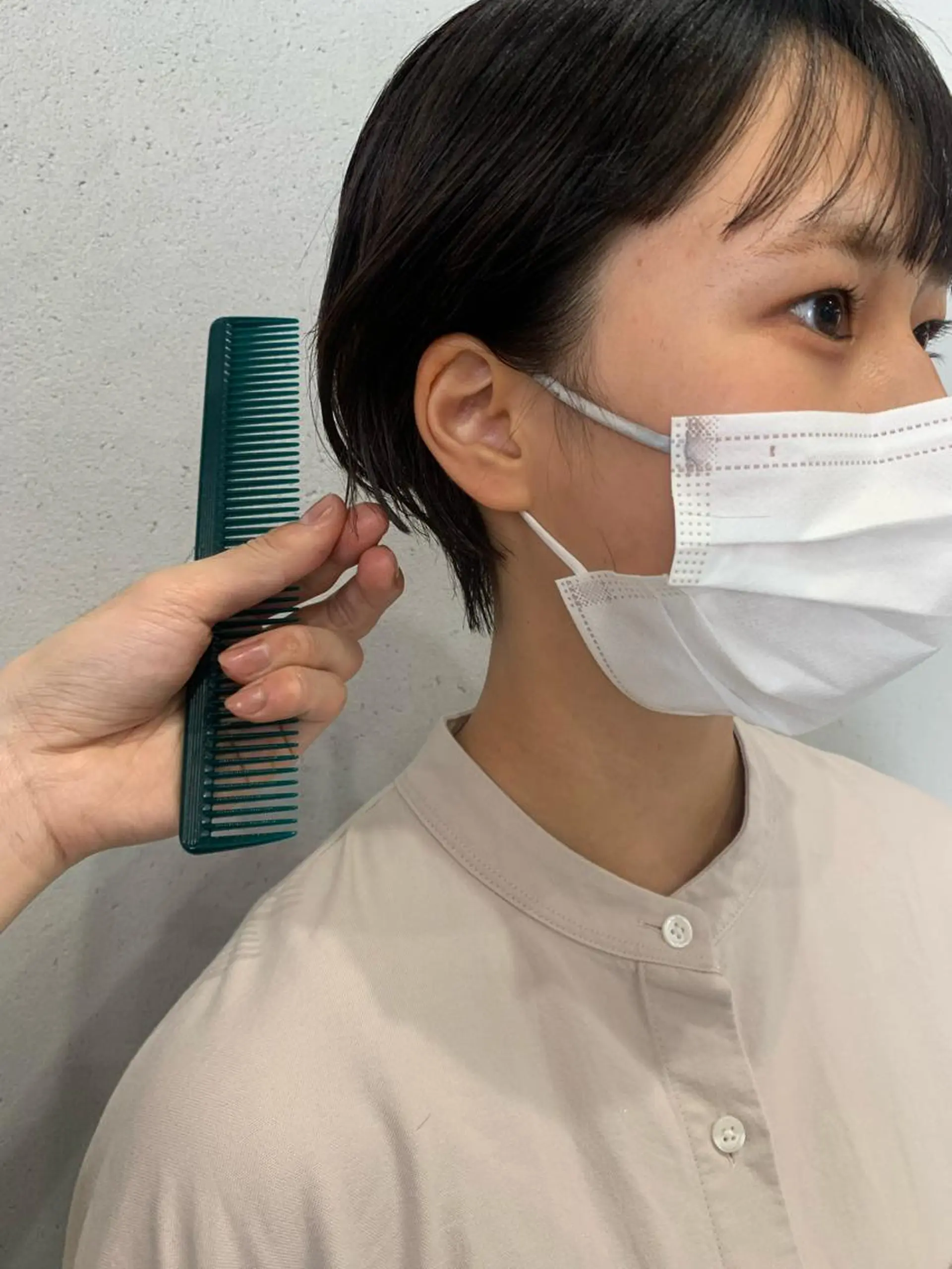 ショート カラー ボブパーマコテ巻き風 パーマNo1深江秀平のヘアスタイル