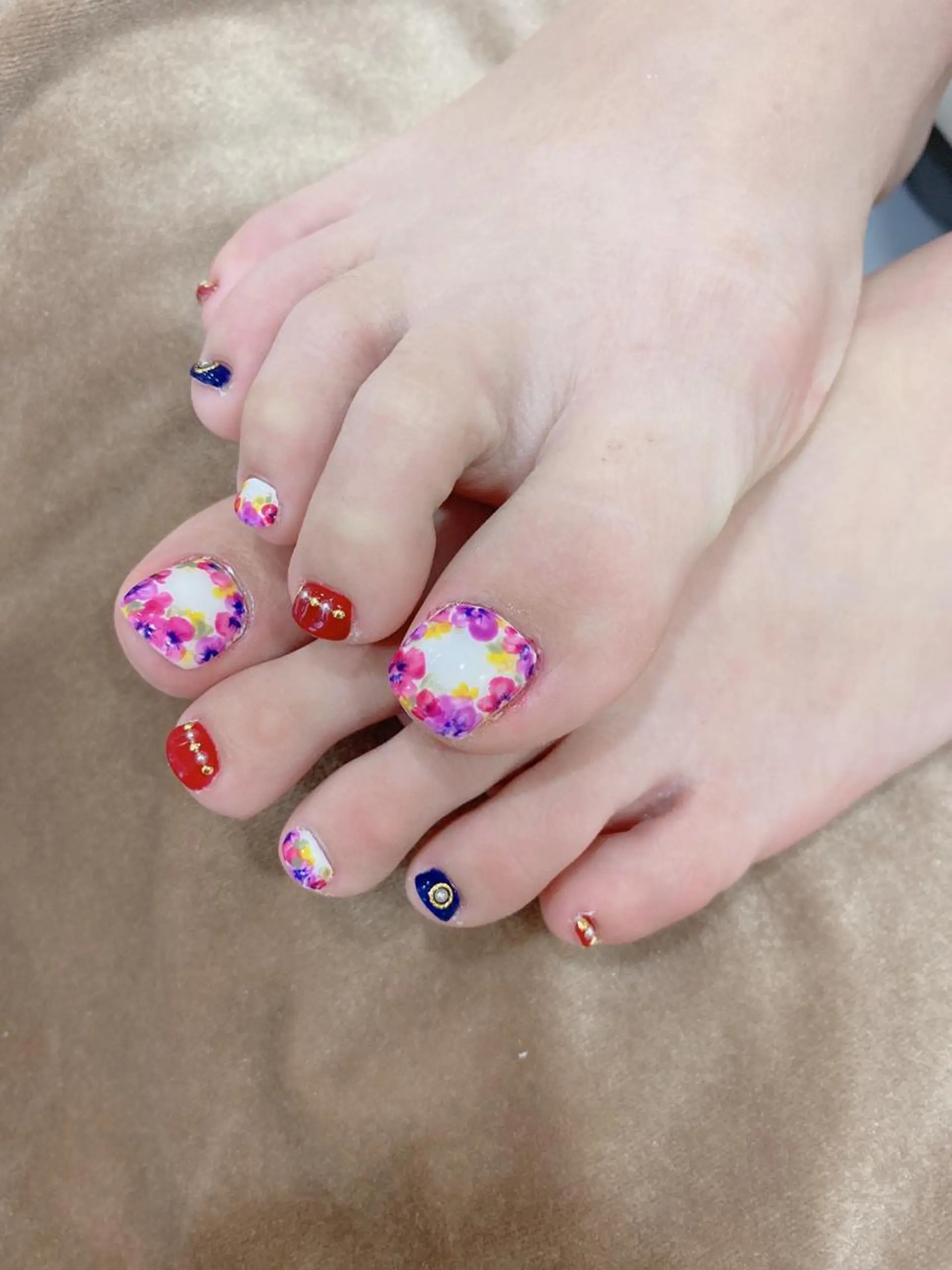 ネイル フットネイル nailsalon ∞ ﾐｶﾅﾙ ∞のネイルデザイン