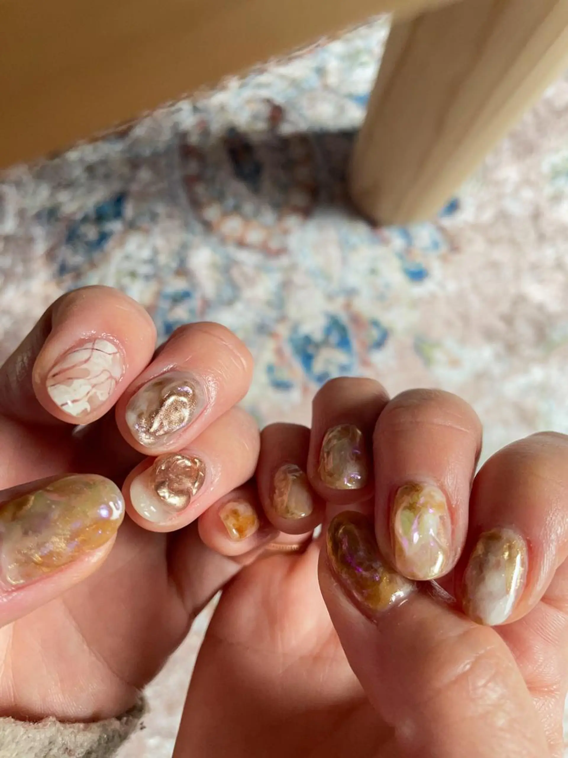 ネイル 持ち込み ニュアンスネイル Lira nailのネイルデザイン