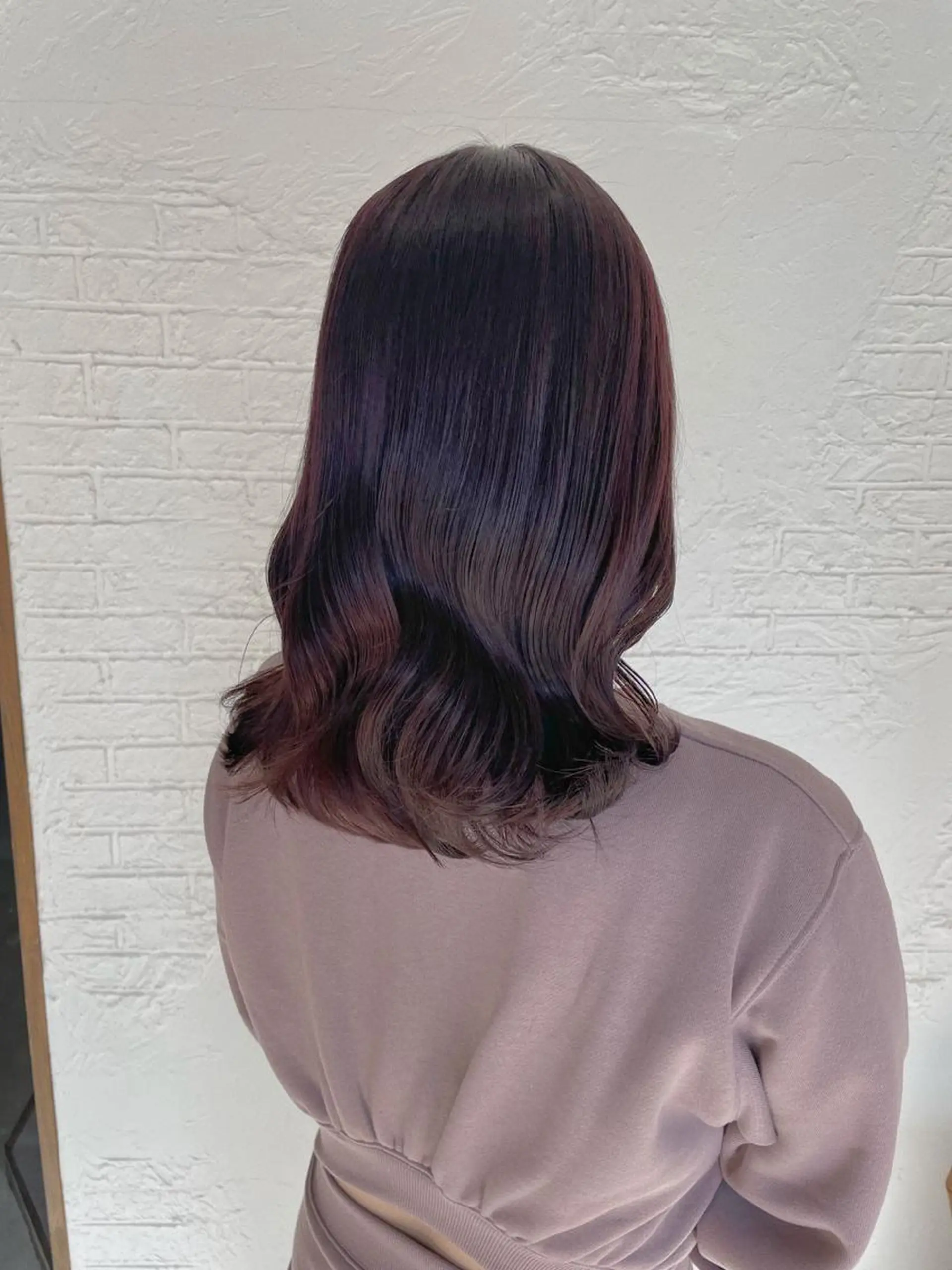 ミディアム カラー パーマ ヘアアレンジ ヘアカラー ヨシムラ リオのヘアスタイル