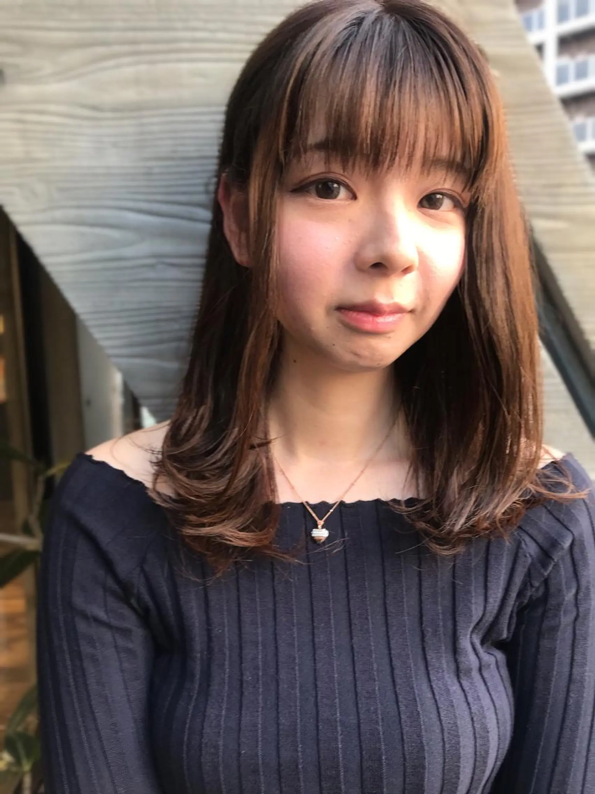 セミロング カラー アッシュ ベージュカラー ヒラヤマ ユウスケのヘアスタイル