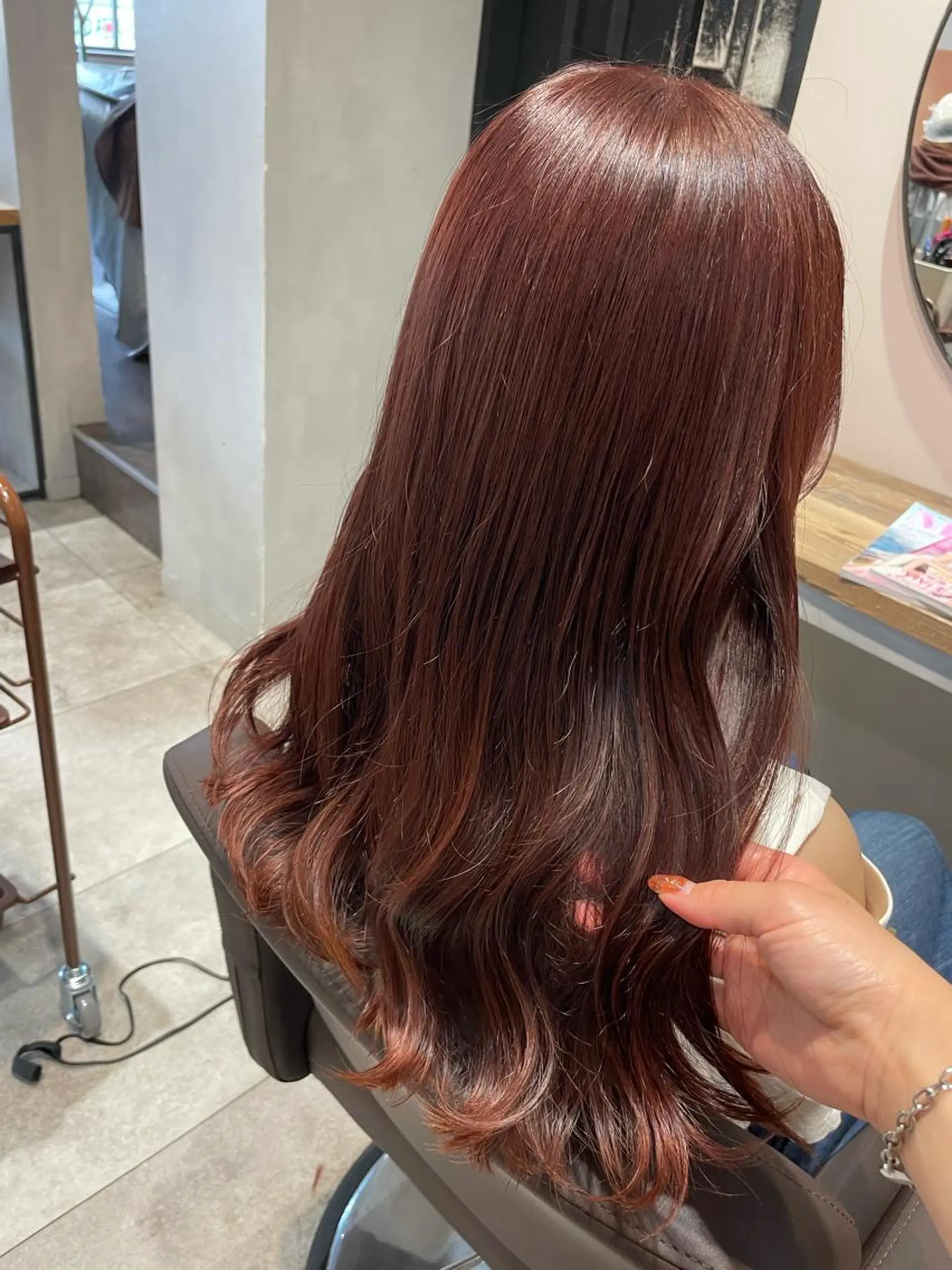 ロング カラー ベージュカラー ピンクカラー ピンクベージュ ヘアカラー トリートメント 💐パーソナルカラー /市橋加菜💐のヘアスタイル