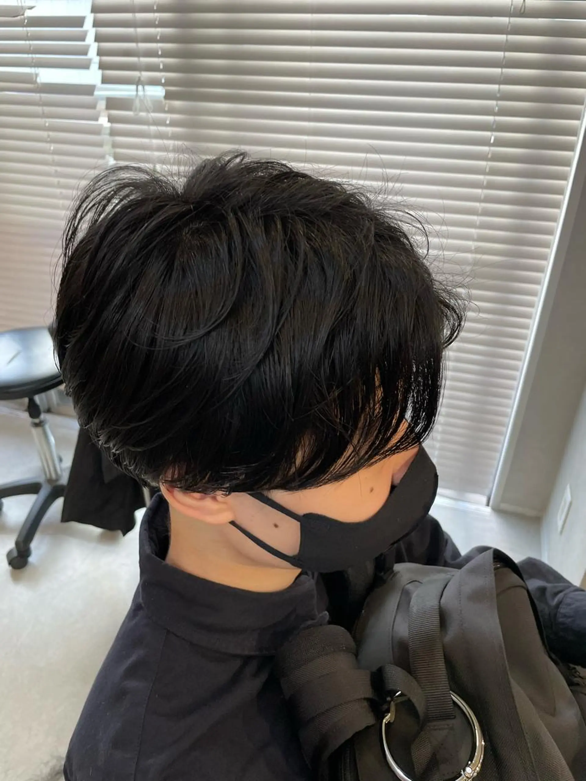 ショート パーマ メンズ トレンド透明感カラー ☘️大貫 昂涼🐹のヘアスタイル