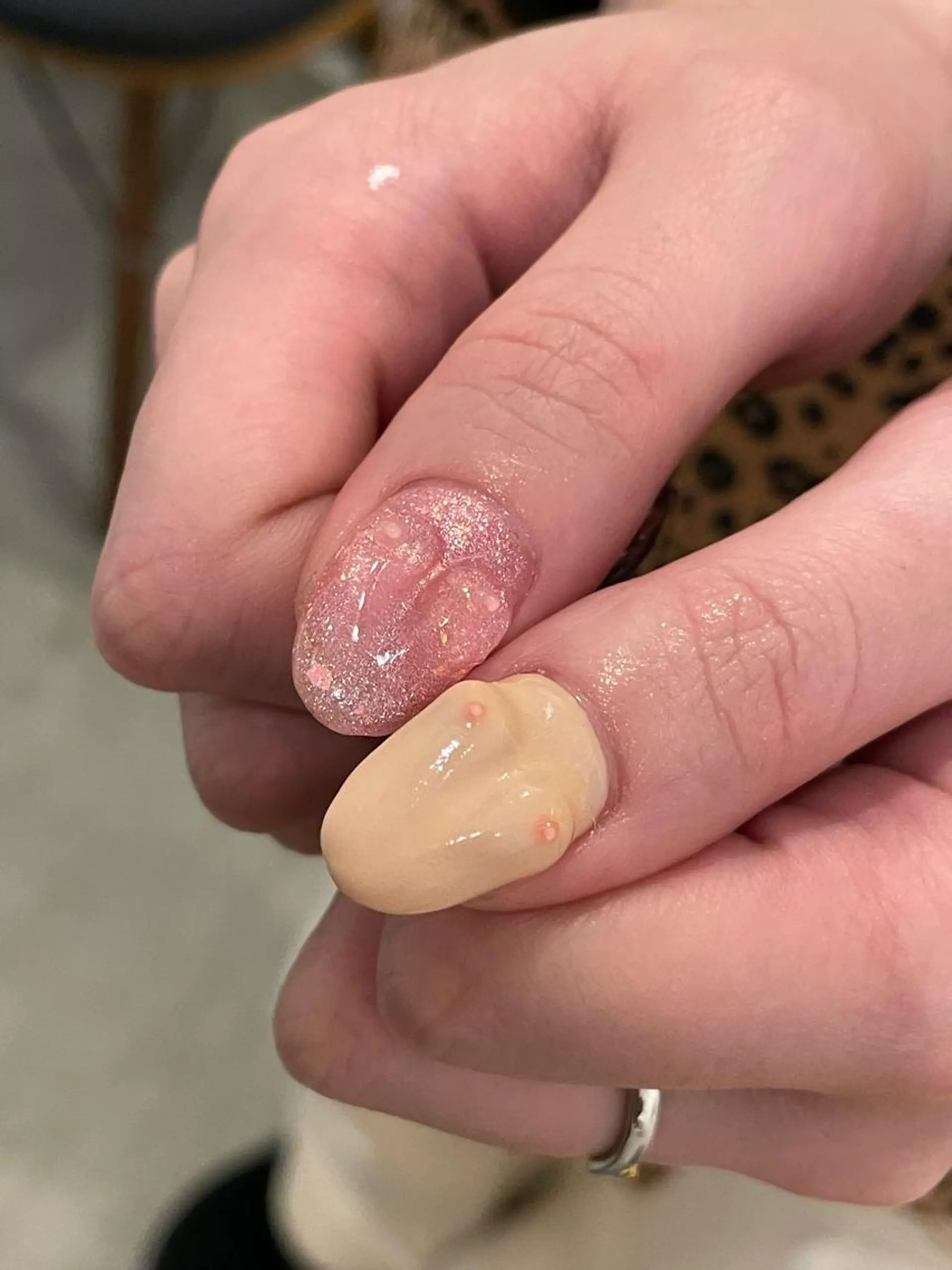 ロング m kaori𓃟のネイルデザイン