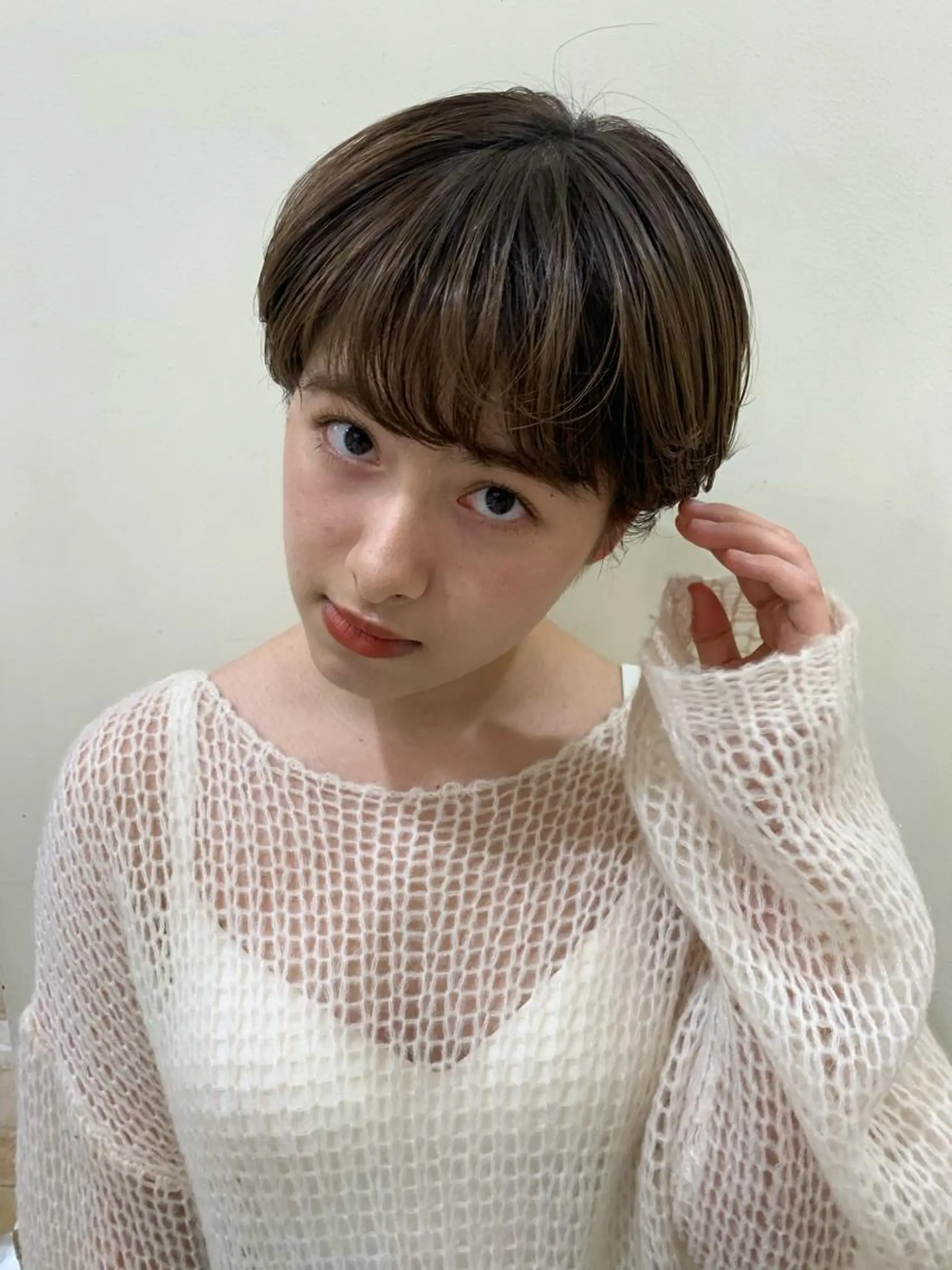 ショート カラー ヘアアレンジ ブリーチなしWカラー ／レイヤー🎀マリノのヘアスタイル