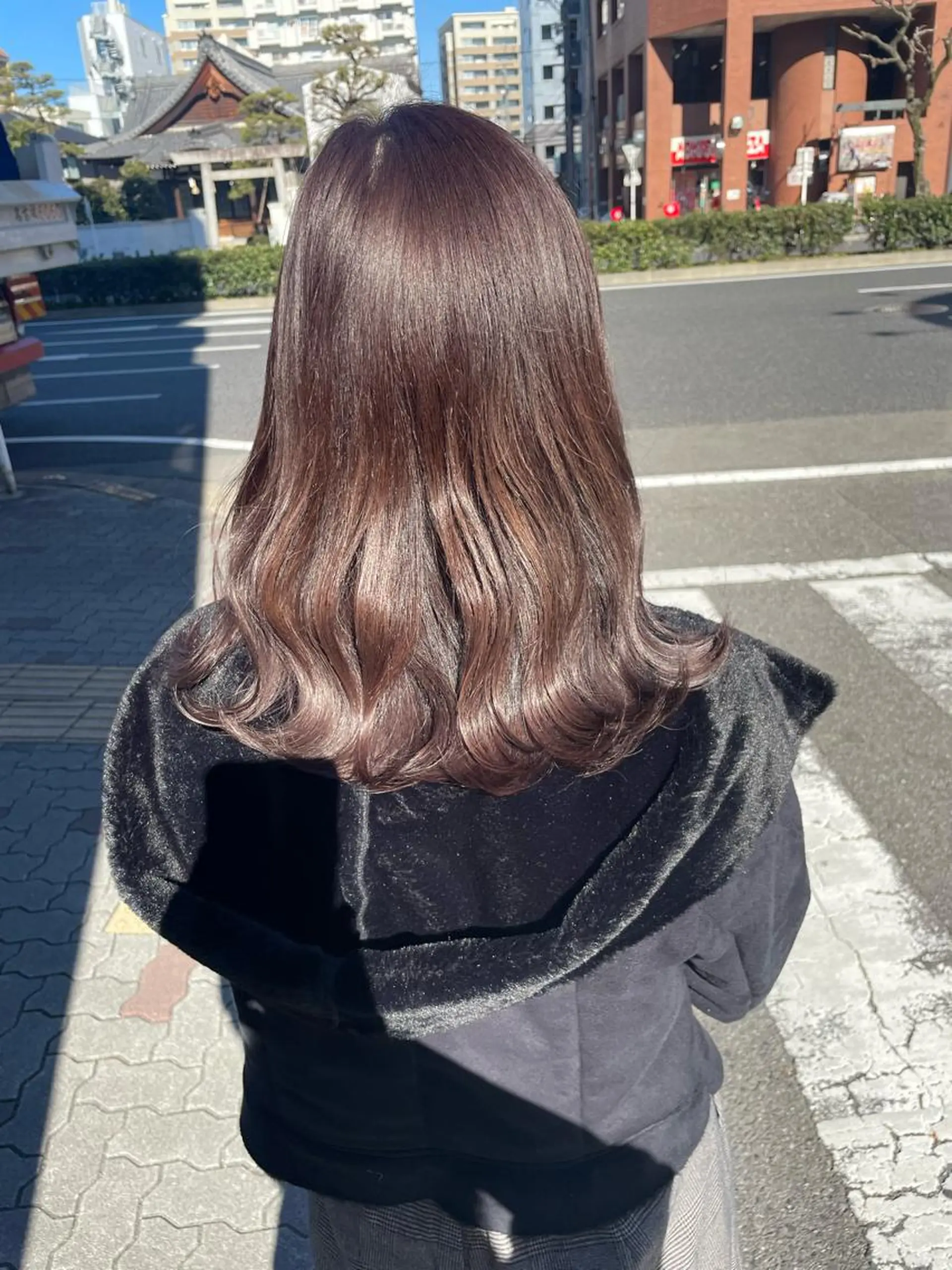 セミロング カラー レイヤー/高橋 みく /池下/千種のヘアスタイル