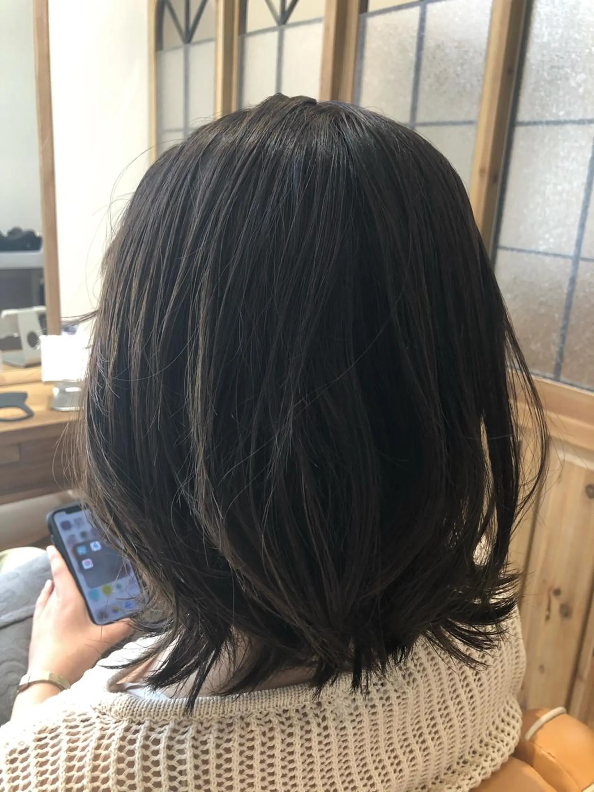 ミディアム カラー アッシュ ベージュカラー ✨🌿大人可愛い愛さ れhair🌿✨松本のヘアスタイル