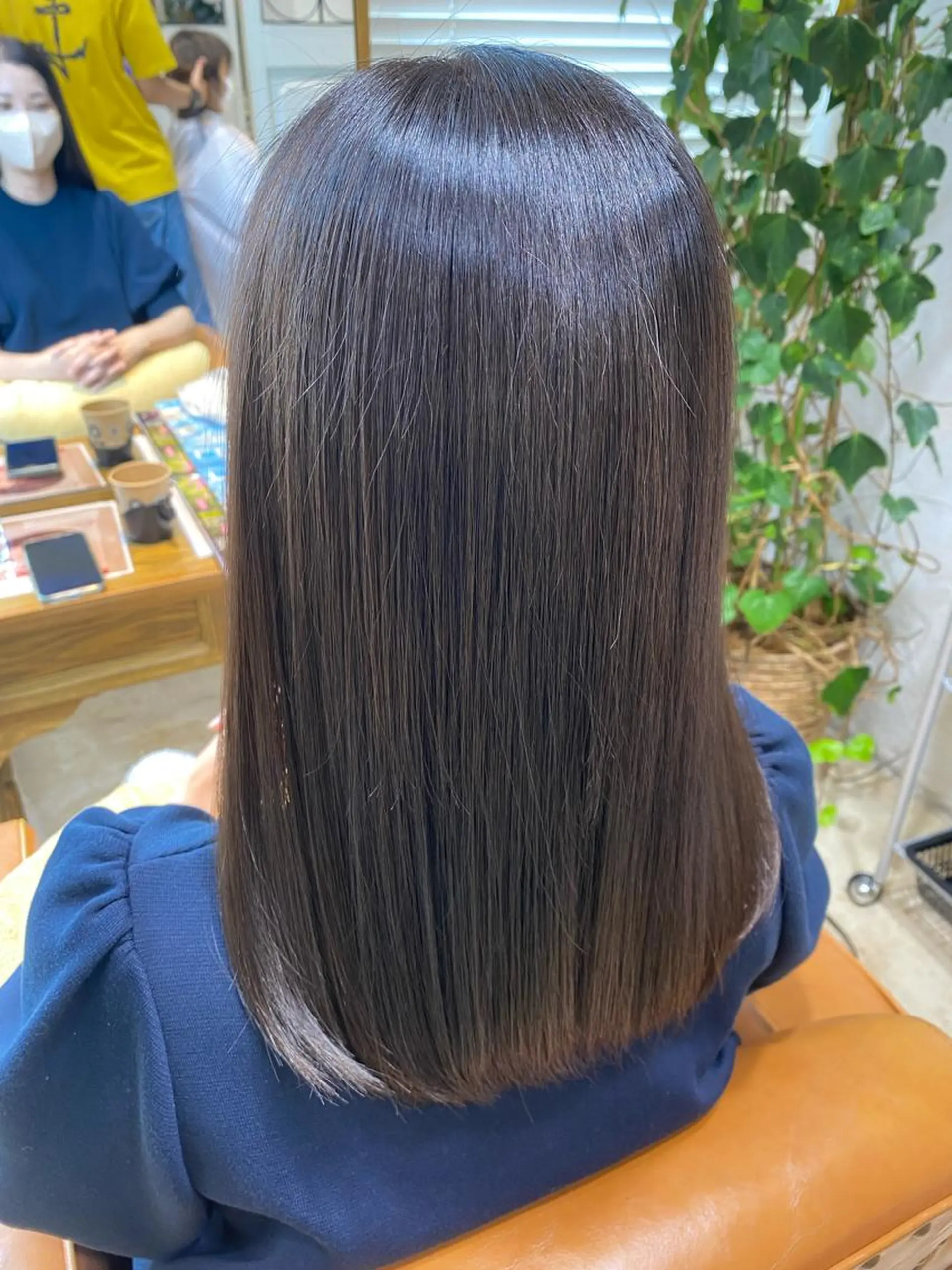 セミロング 縮毛矯正 🌸Bob🌸 市井友佳子のヘアスタイル